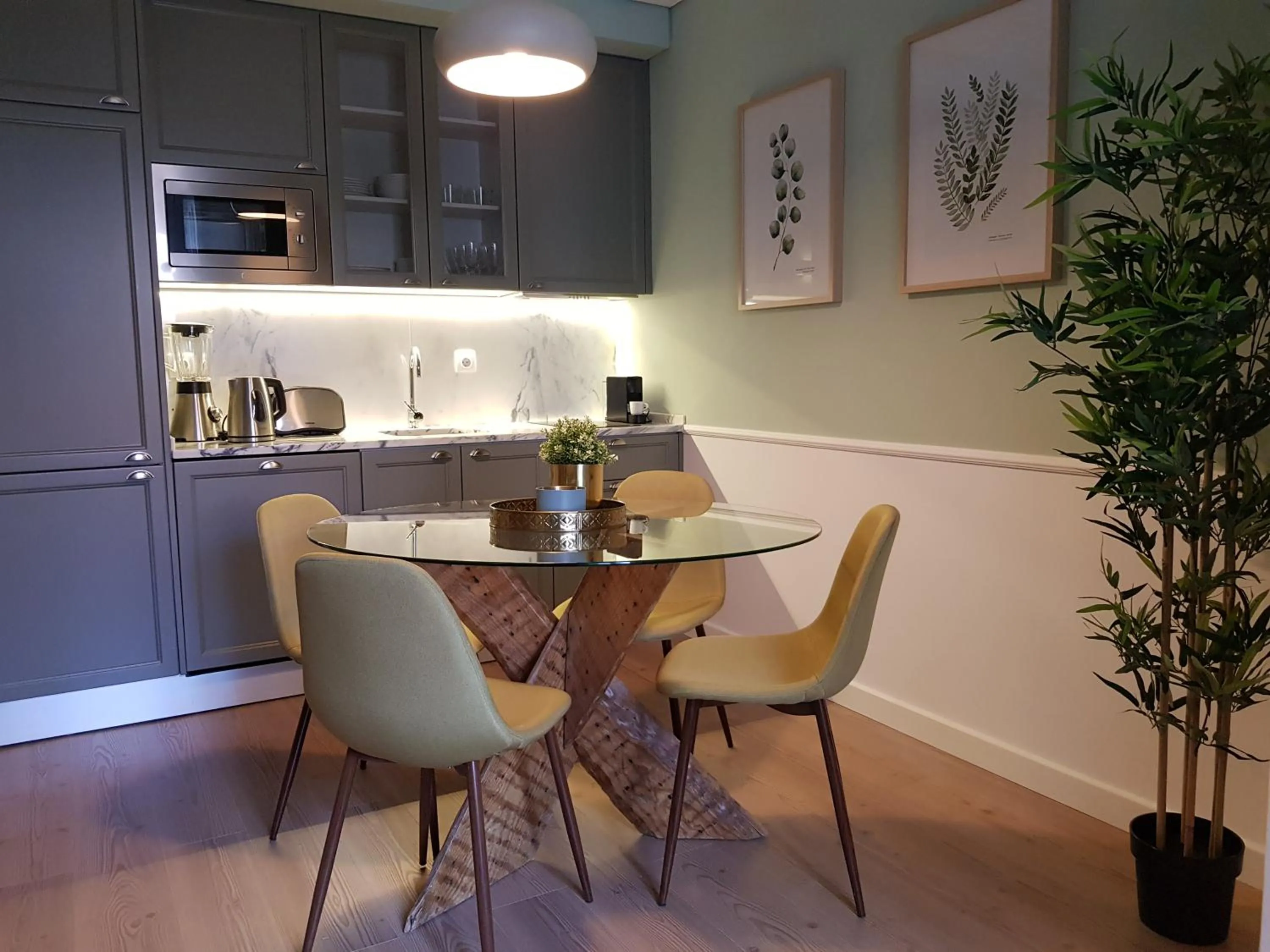 Dining area in Minty Fresh Apartment