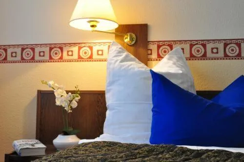 Decorative detail, Bed in Hotel 4 Hufen