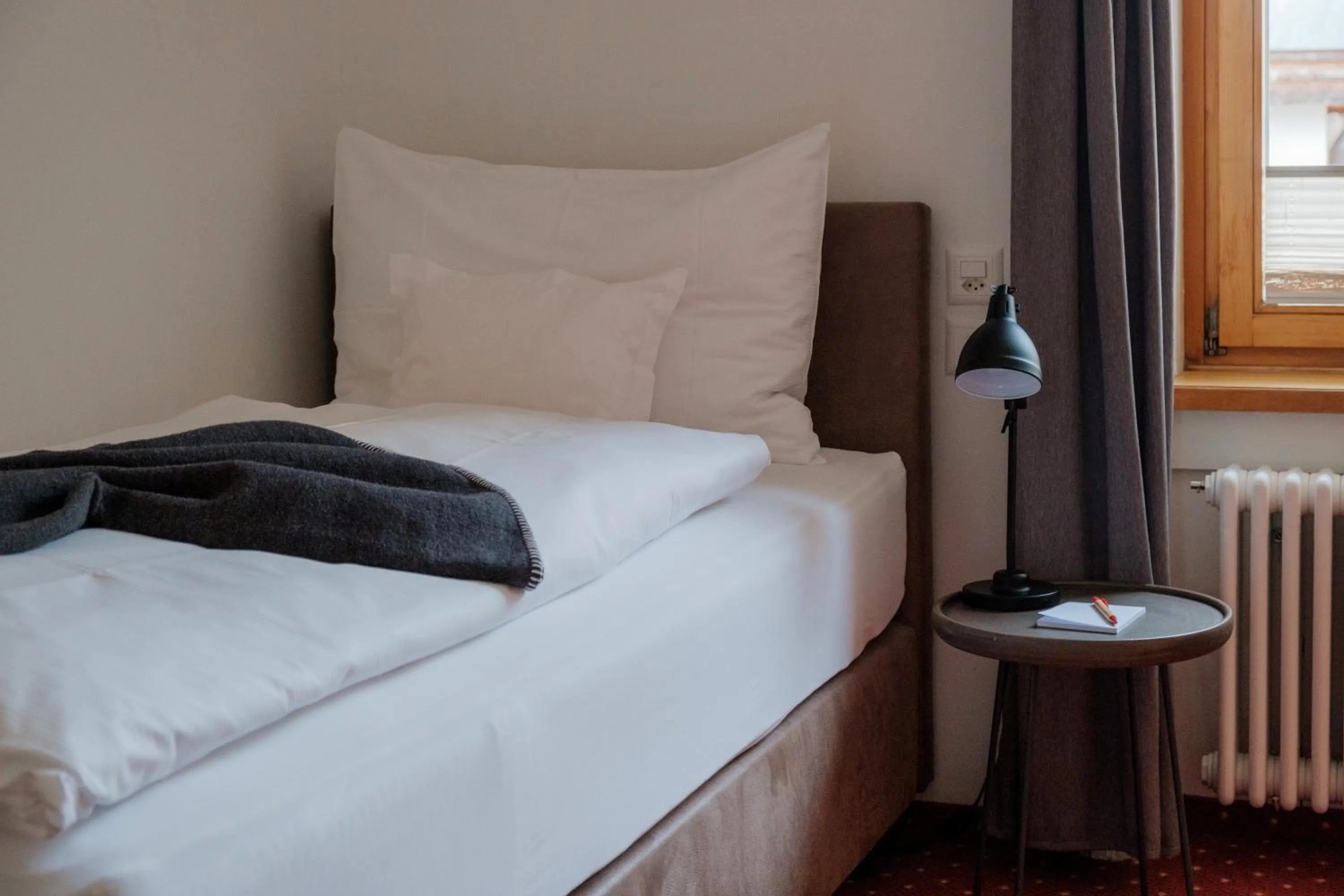 Bed in Hotel Bernina