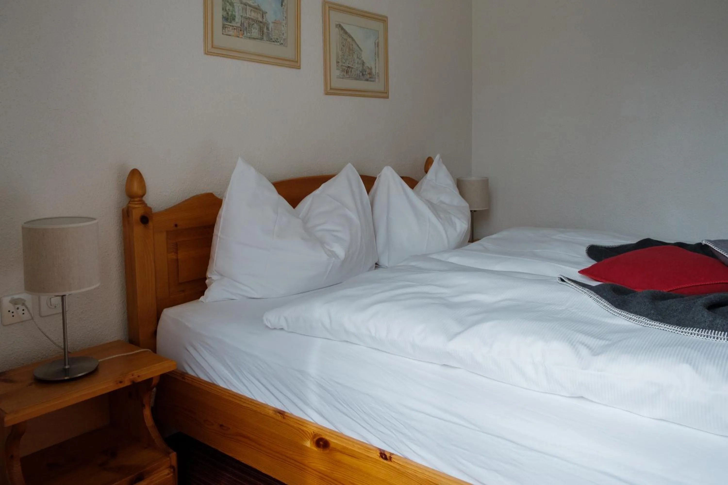 Bed in Hotel Bernina