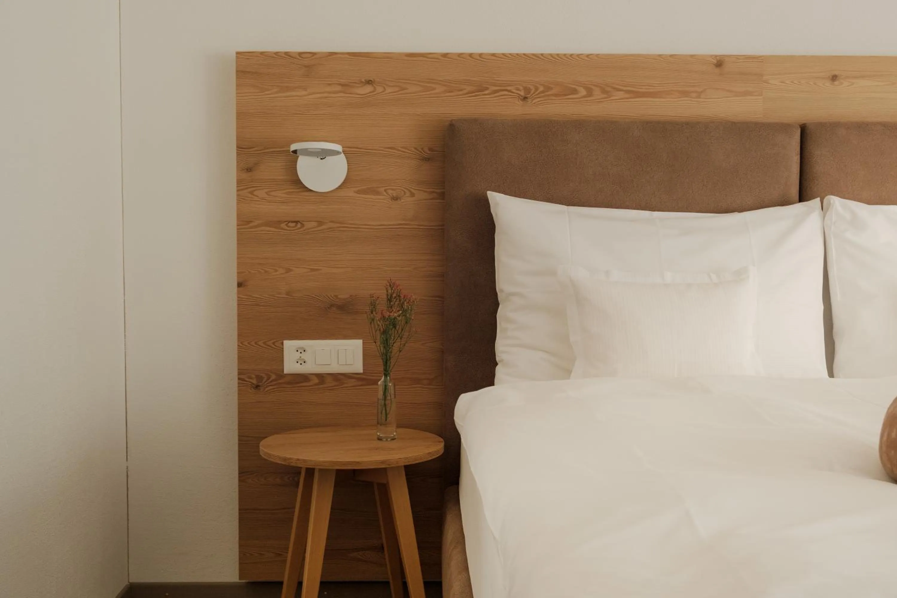 Bed in Hotel Bernina