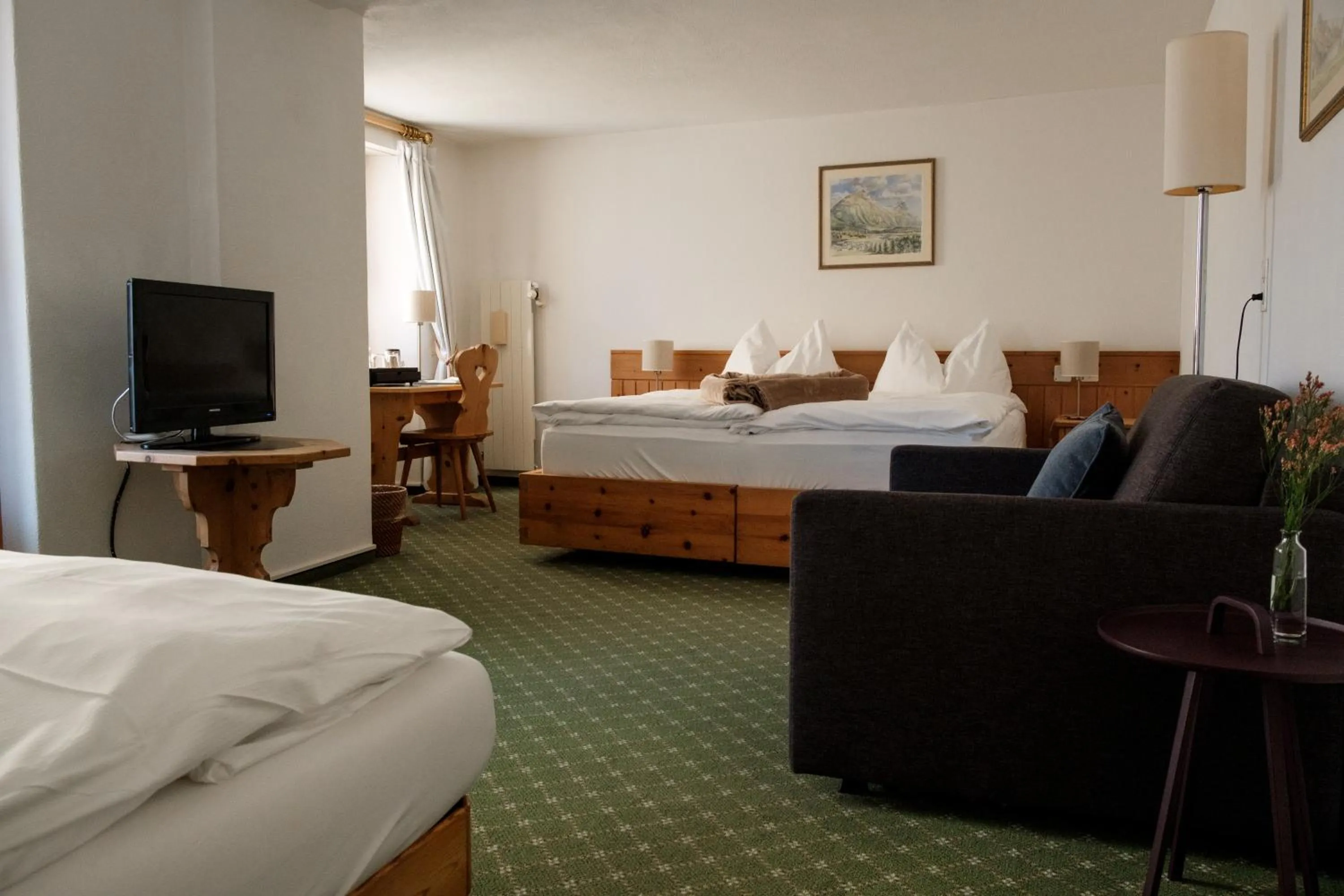 Bedroom, Bed in Hotel Bernina