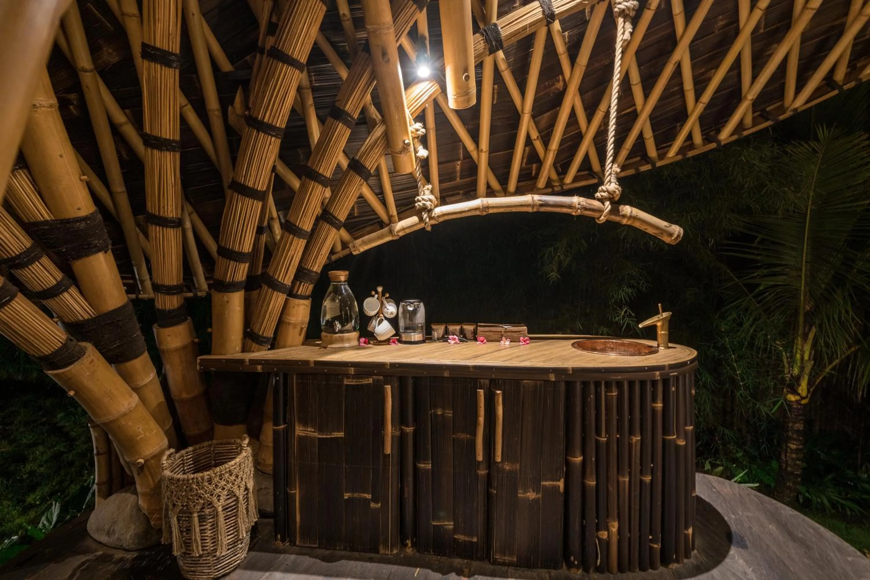 kitchen in Veluvana Bali