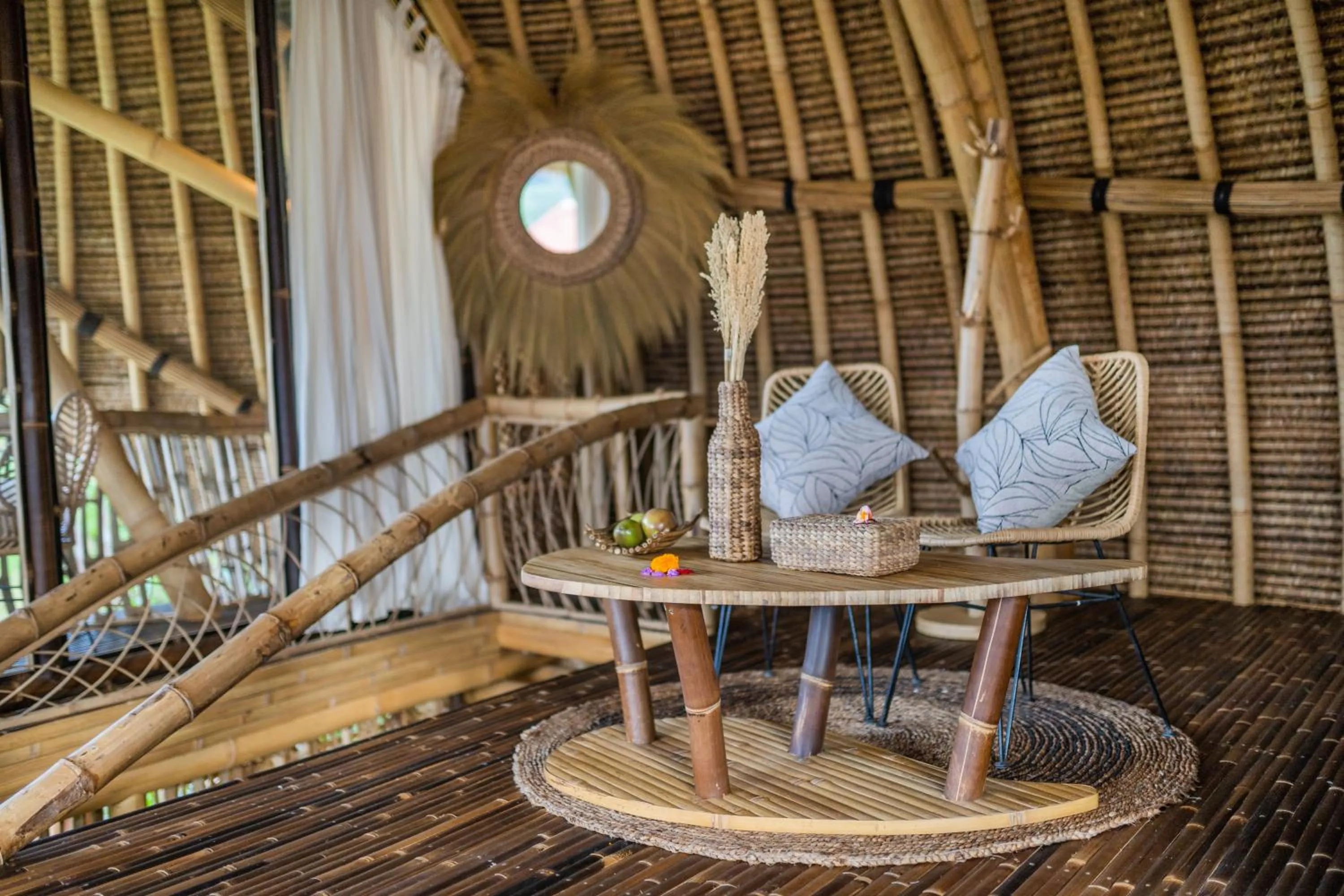 Seating area in Veluvana Bali
