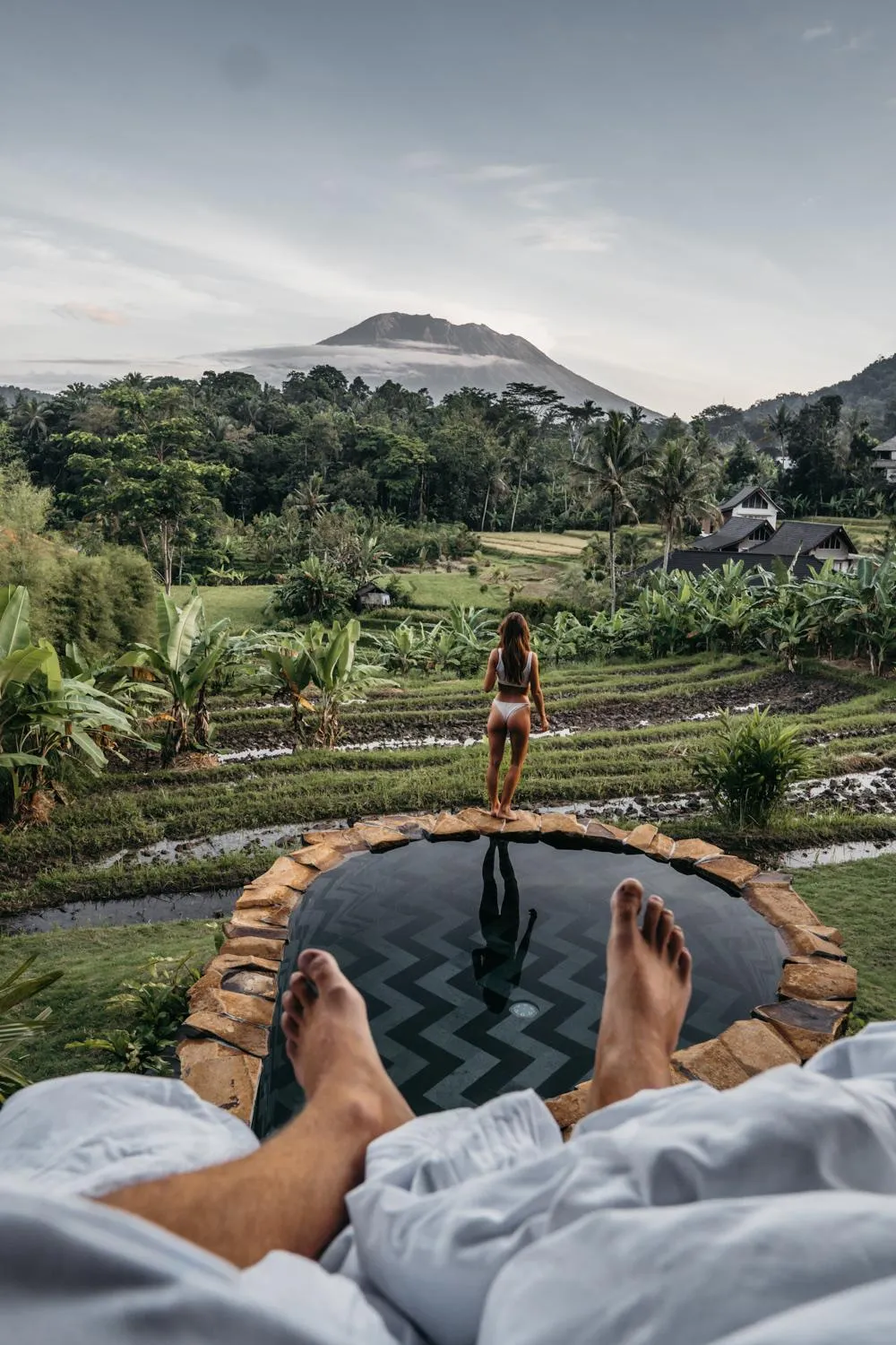 Pool view in Veluvana Bali