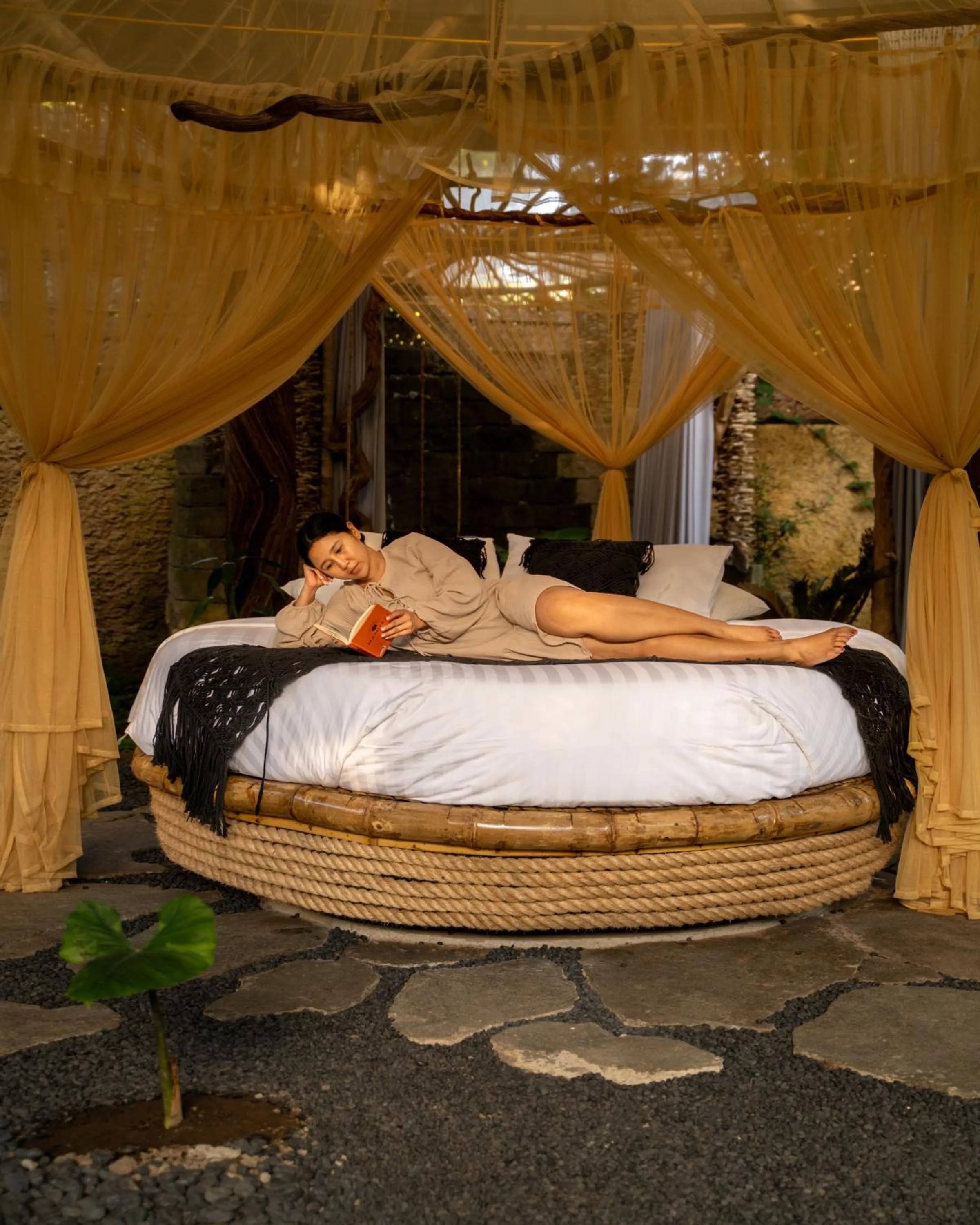 Bed in Veluvana Bali