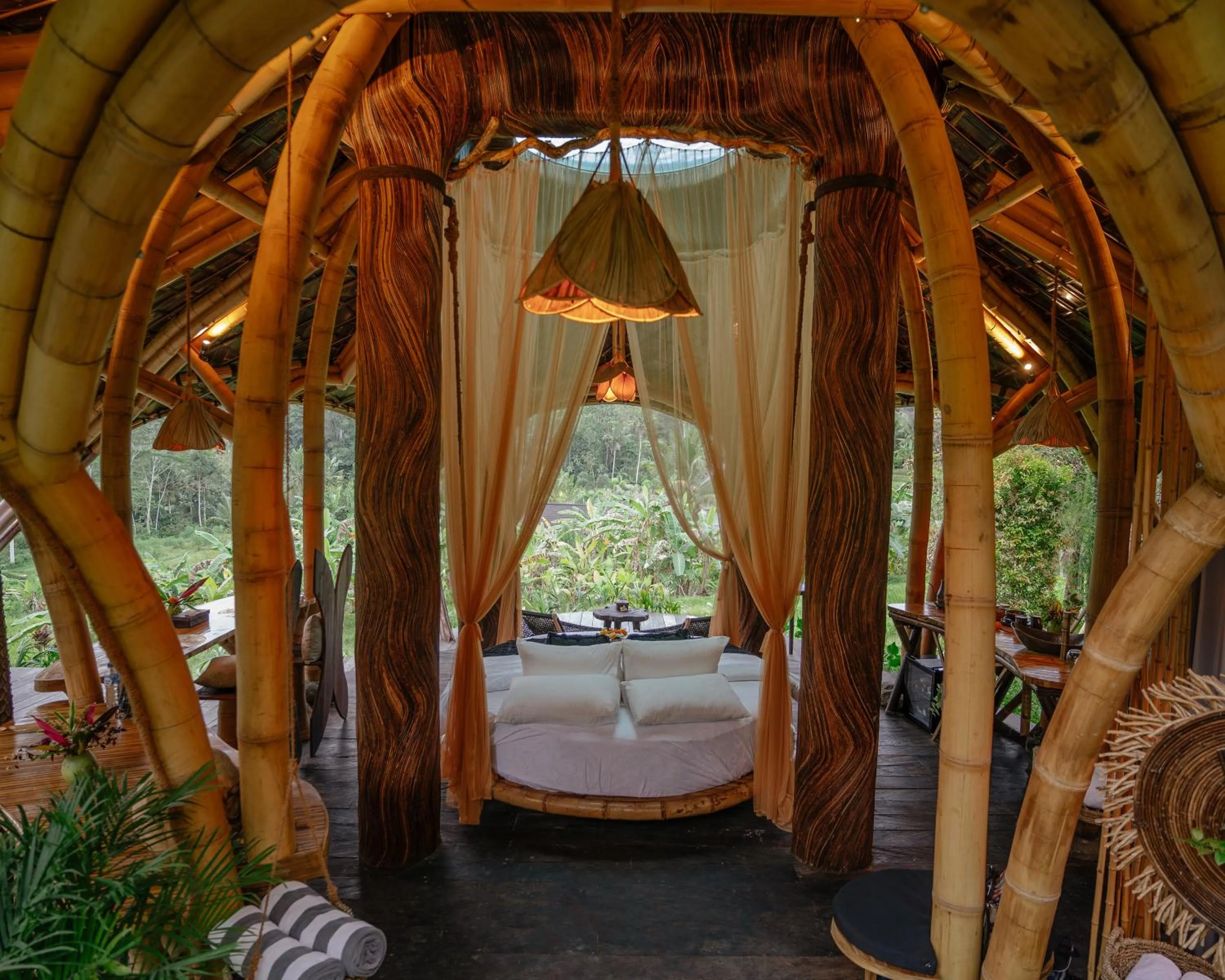 Bed in Veluvana Bali