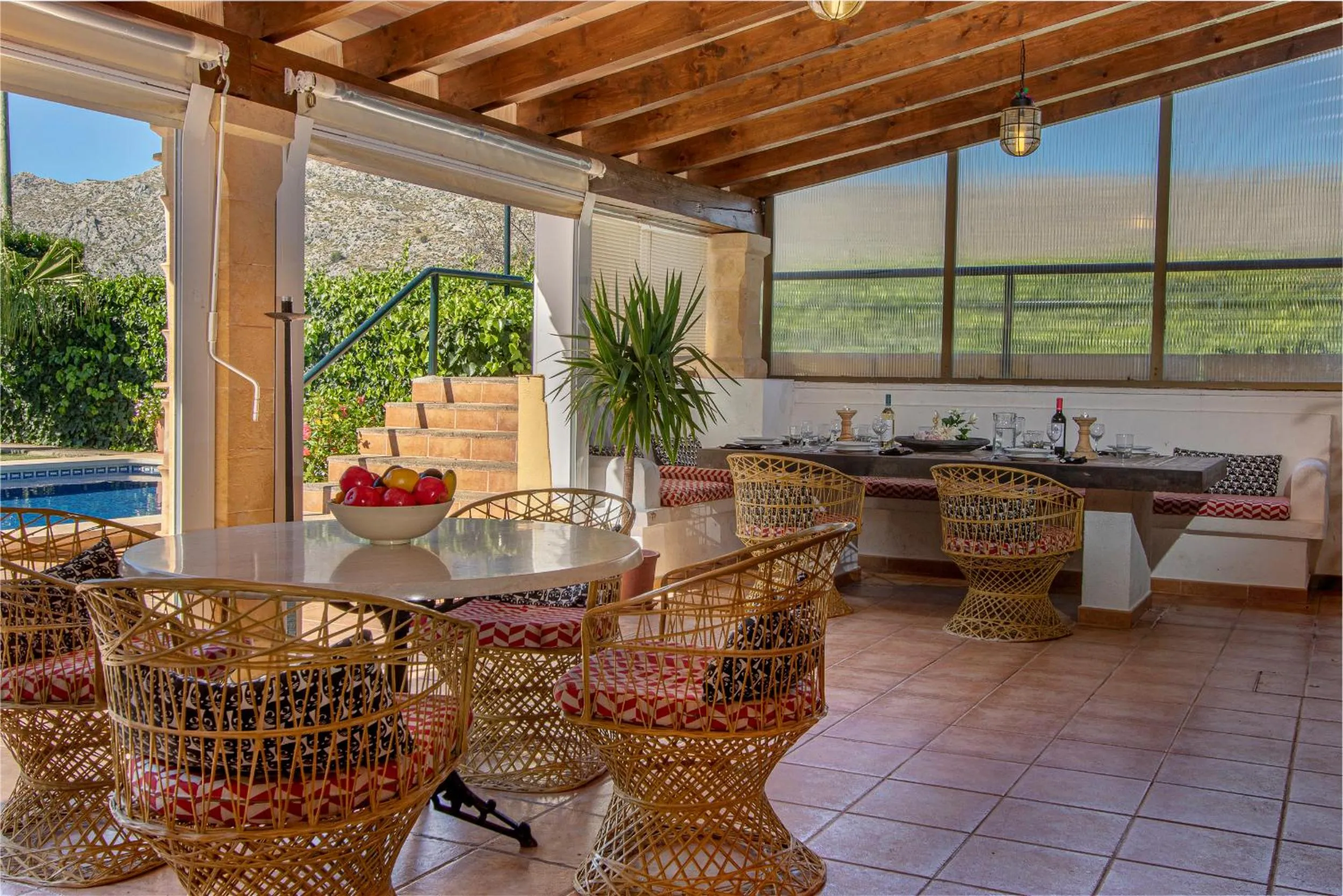 BBQ facilities in Family villa can Tomeu By homevillas360