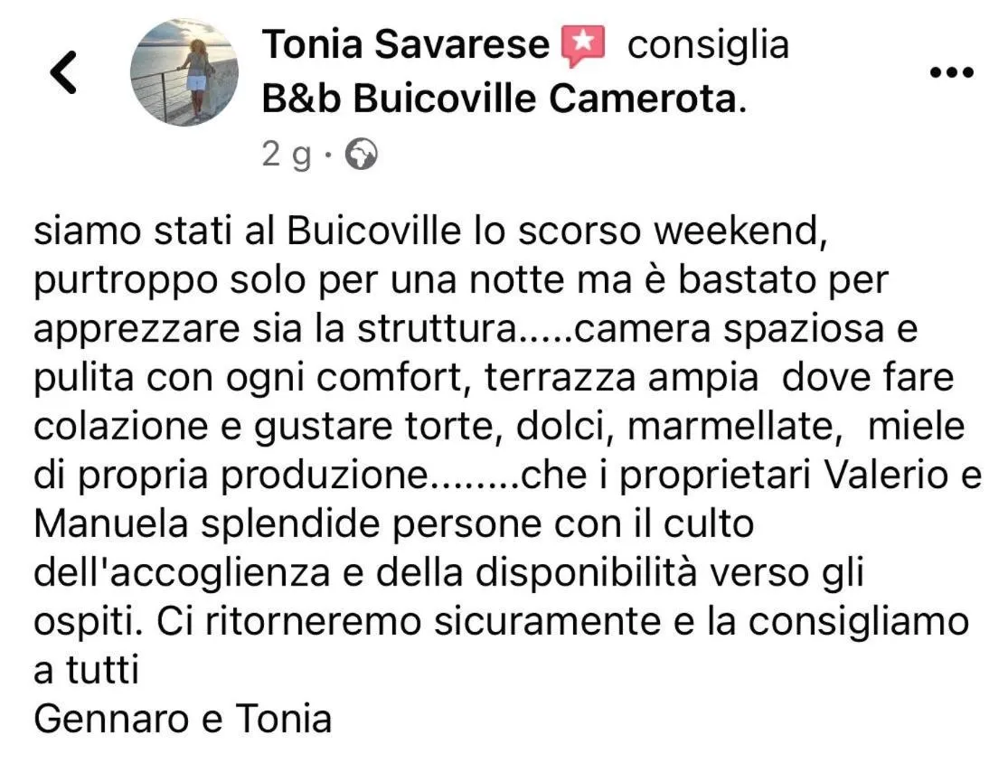 B&B BUICOVILLE CAMEROTA