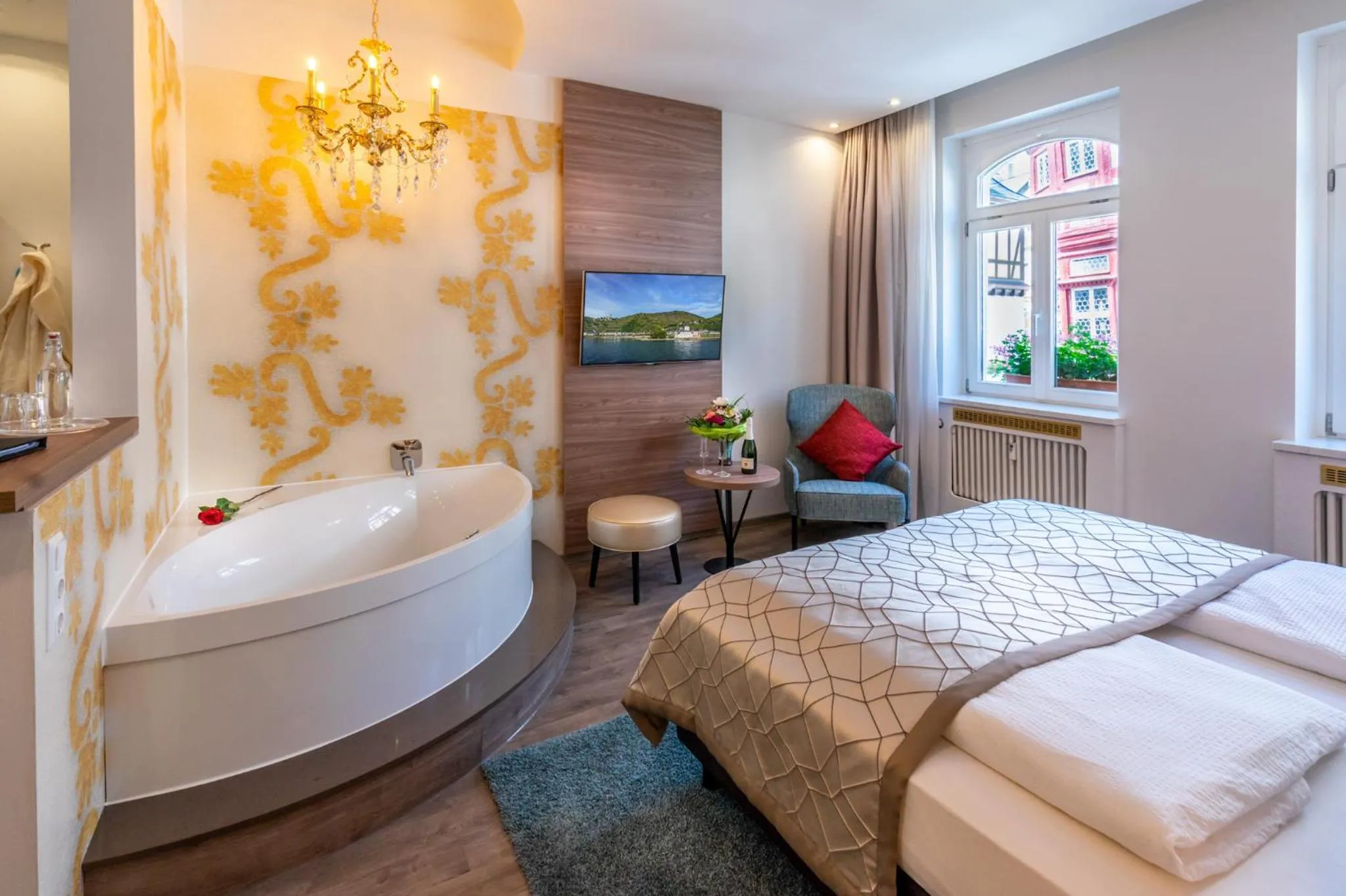 Bed in Hotel am Markt Bacharach