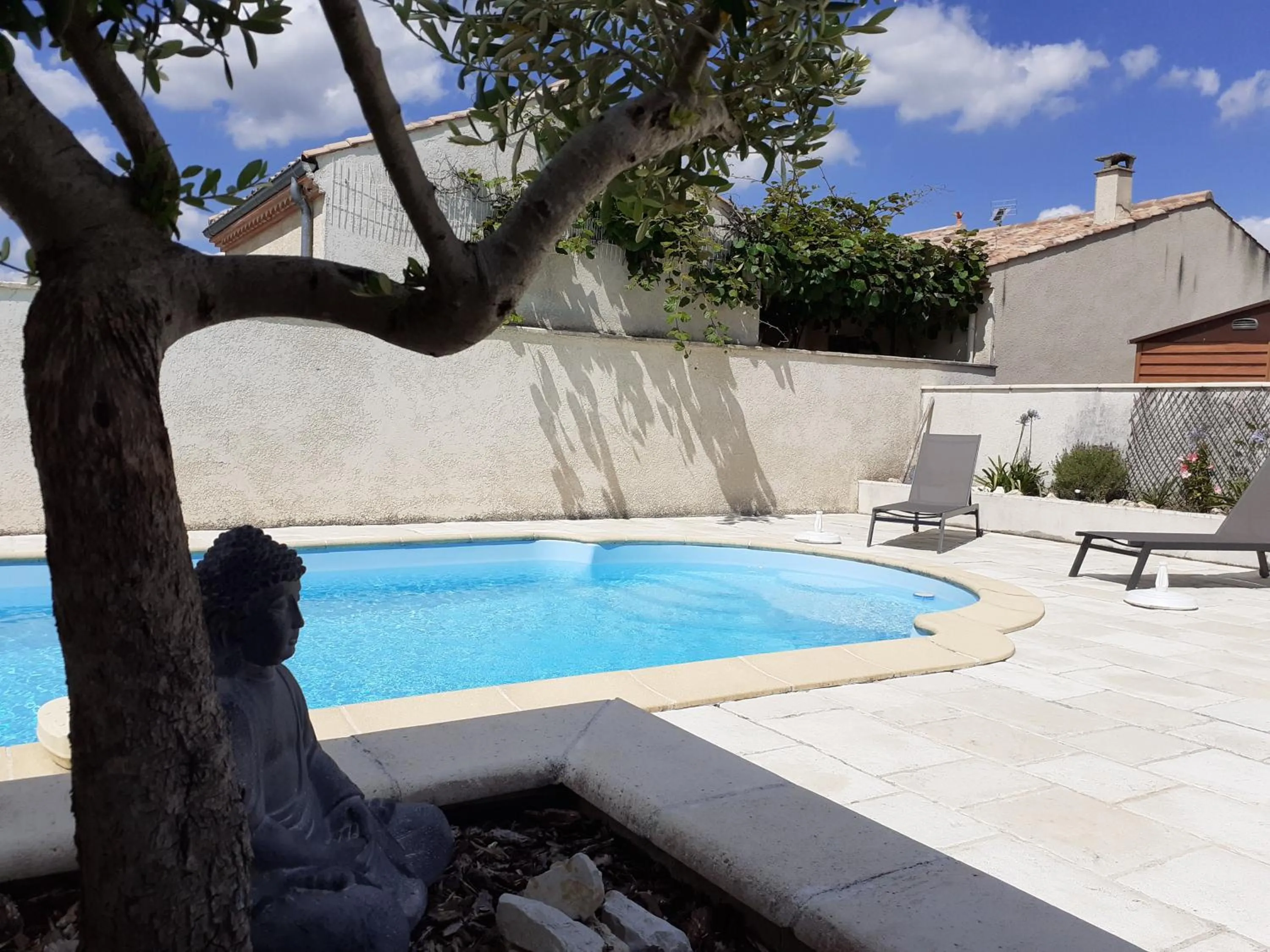 Swimming pool in Maison d'hôtes L'air d'antan