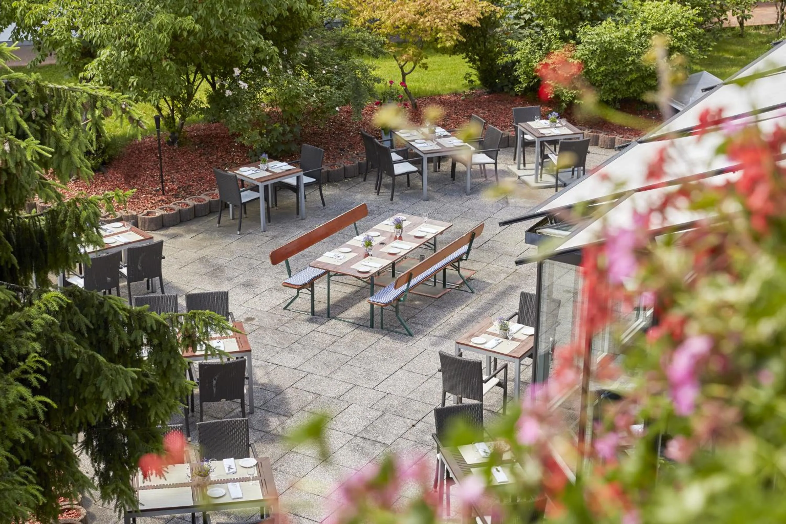 Patio in HYPERION Hotel Garmisch - Partenkirchen
