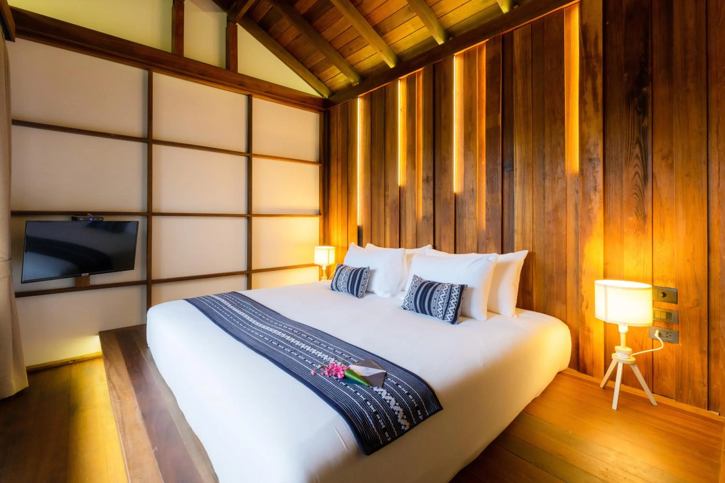 Bed in Athita The Hidden Court Chiang Saen Boutique Hotel