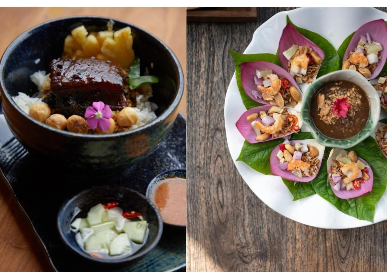 Food close-up in Athita The Hidden Court Chiang Saen Boutique Hotel