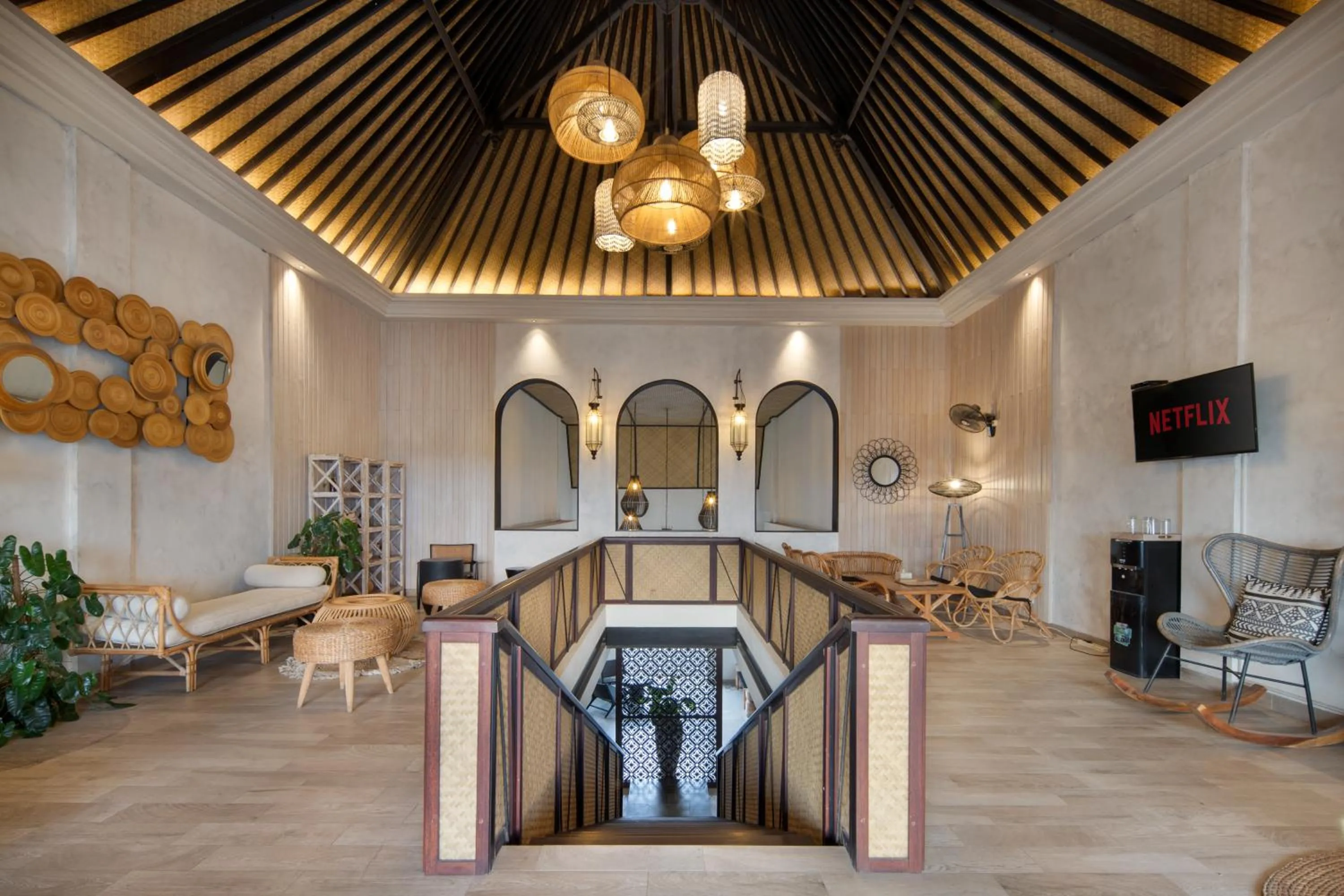 Communal lounge/ TV room in AmantraNa Canggu