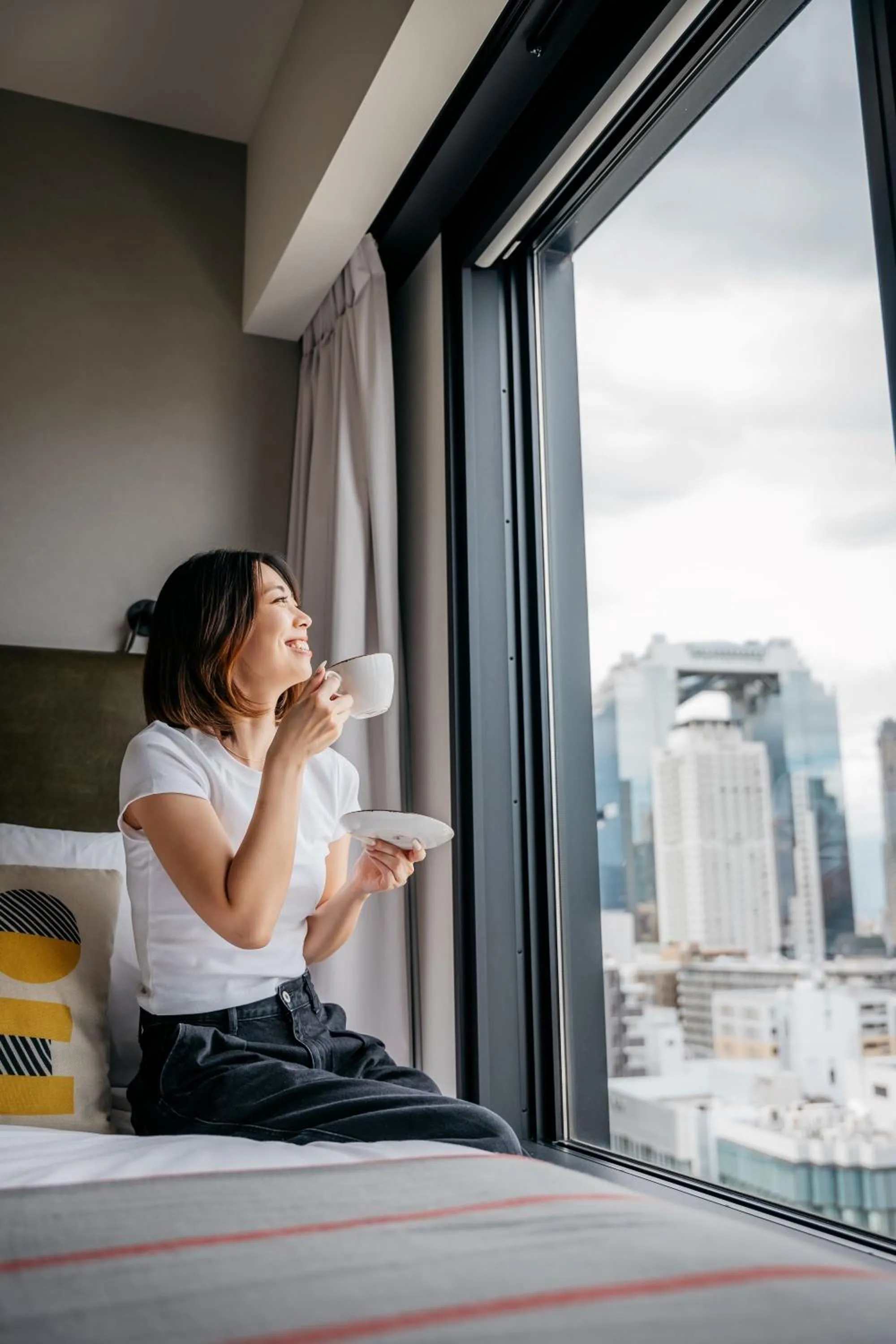 Bedroom, Bed in Moxy Osaka Umeda