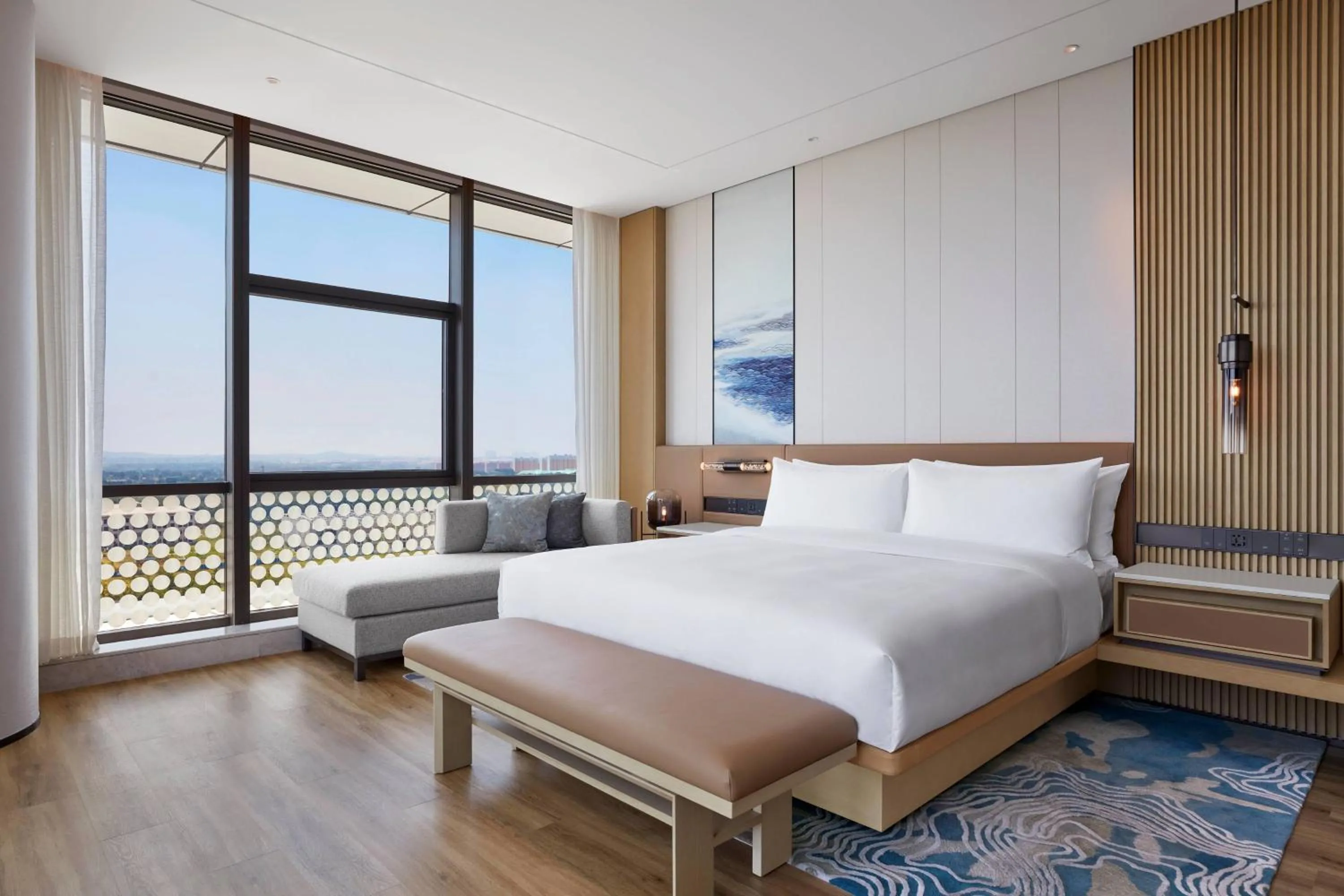 Photo of the whole room, Bed in Courtyard by Marriott Qinhuangdao West