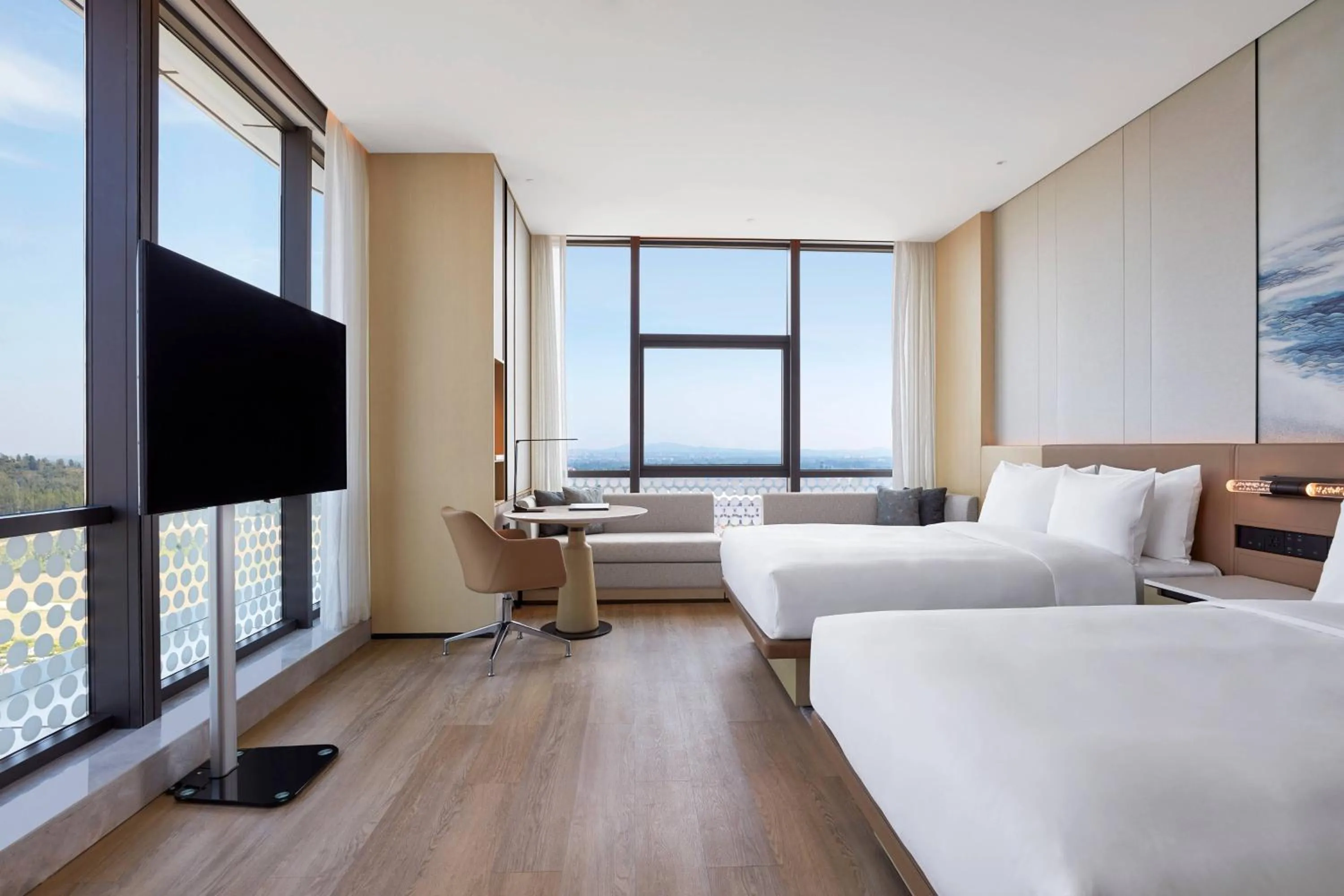 Photo of the whole room, Bed in Courtyard by Marriott Qinhuangdao West