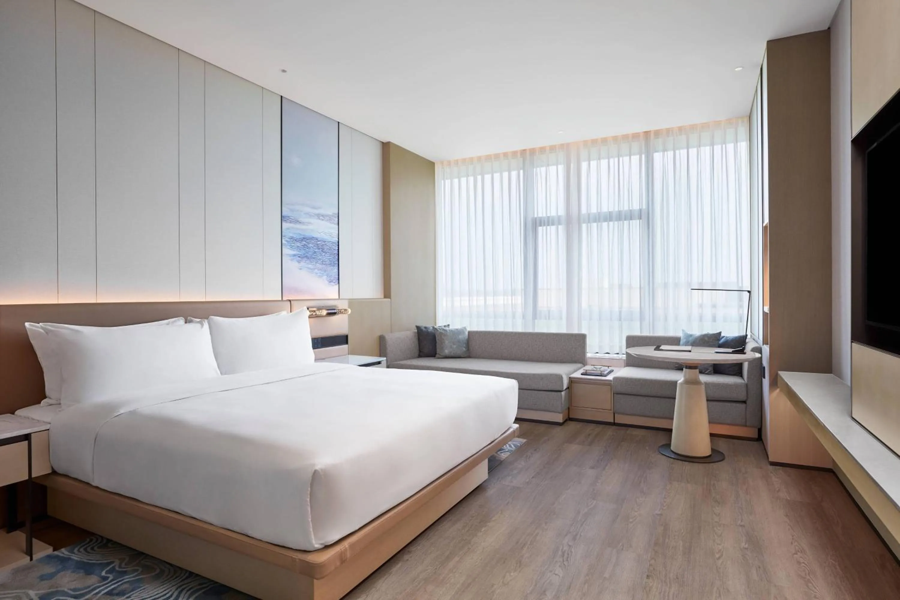 Photo of the whole room, Bed in Courtyard by Marriott Qinhuangdao West