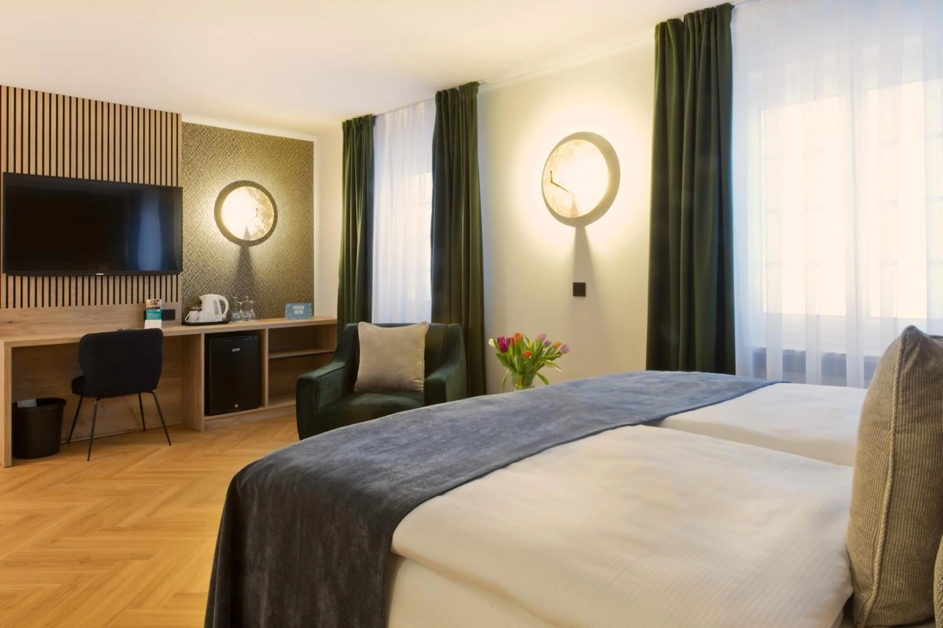 Bed in Atrium Hotel Amadeus