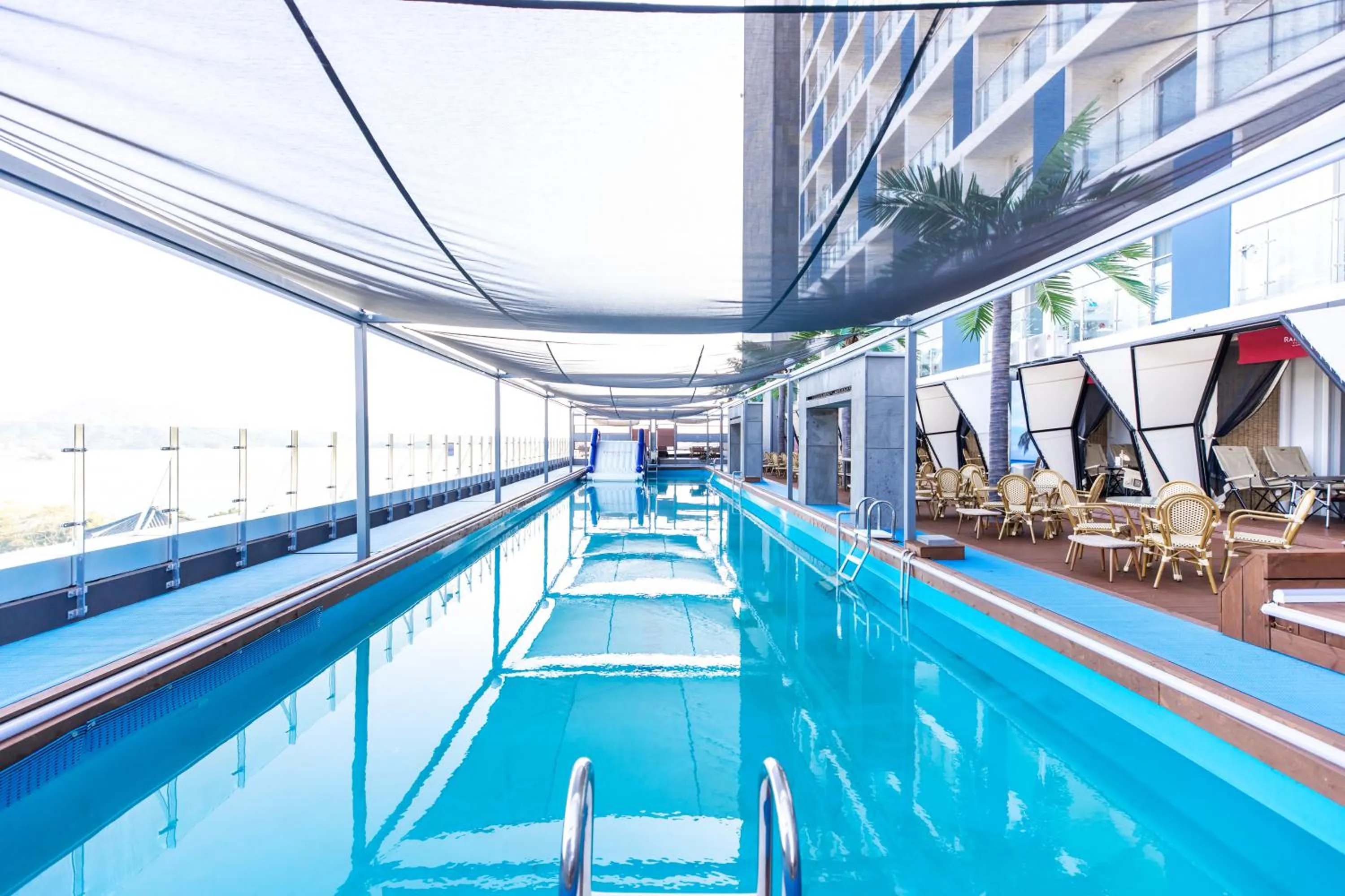 Swimming pool in Ramada Plaza by Wyndham Dolsan Yeosu