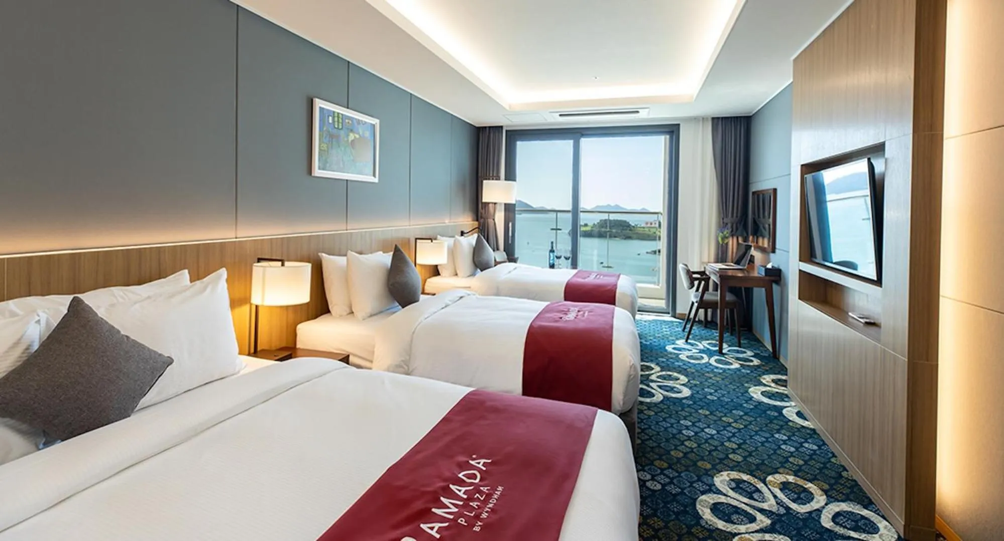 Bed in Ramada Plaza by Wyndham Dolsan Yeosu