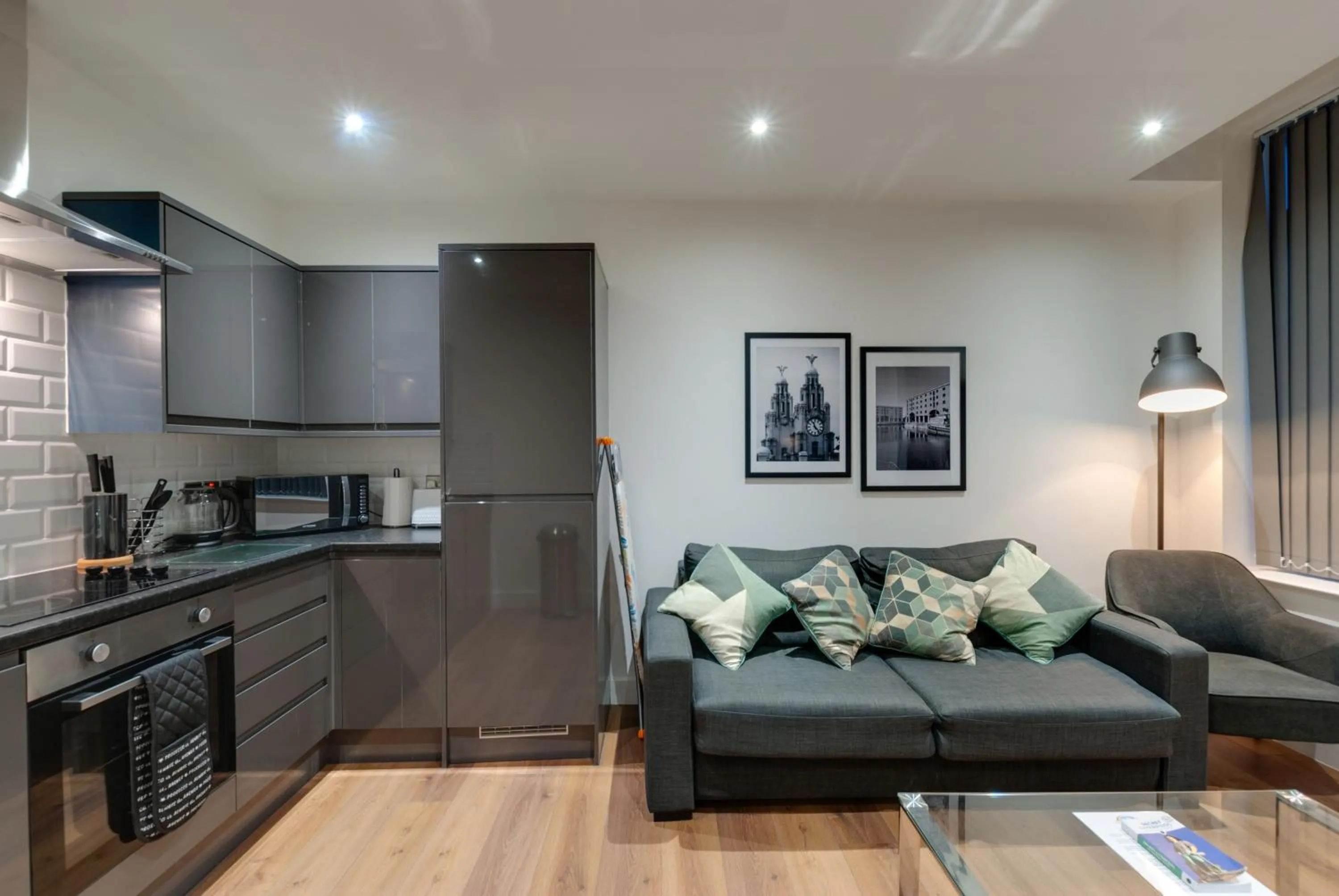 Kitchen or kitchenette in Lord Street Apartments By Happy Days