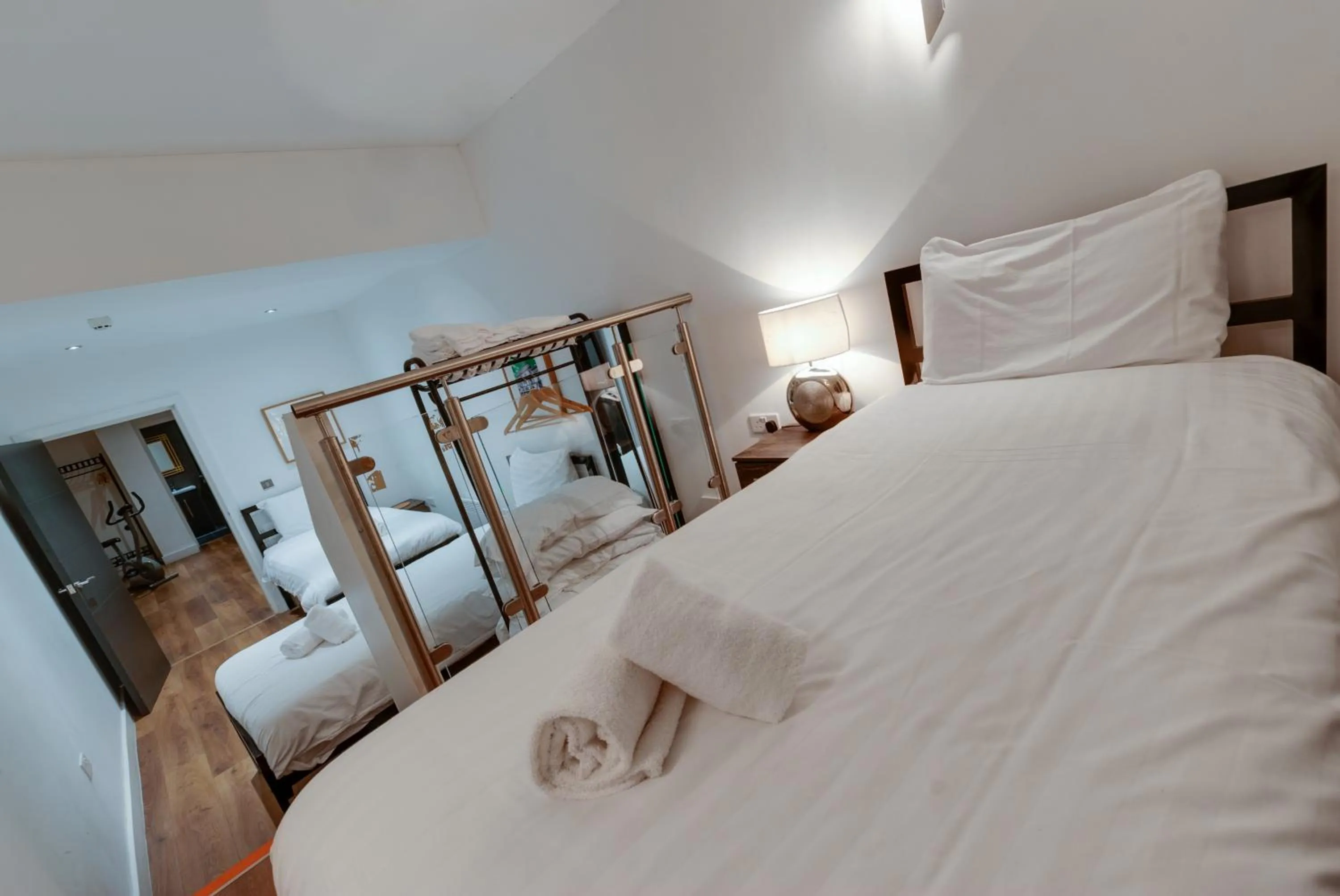 Bed in Lord Street Apartments By Happy Days