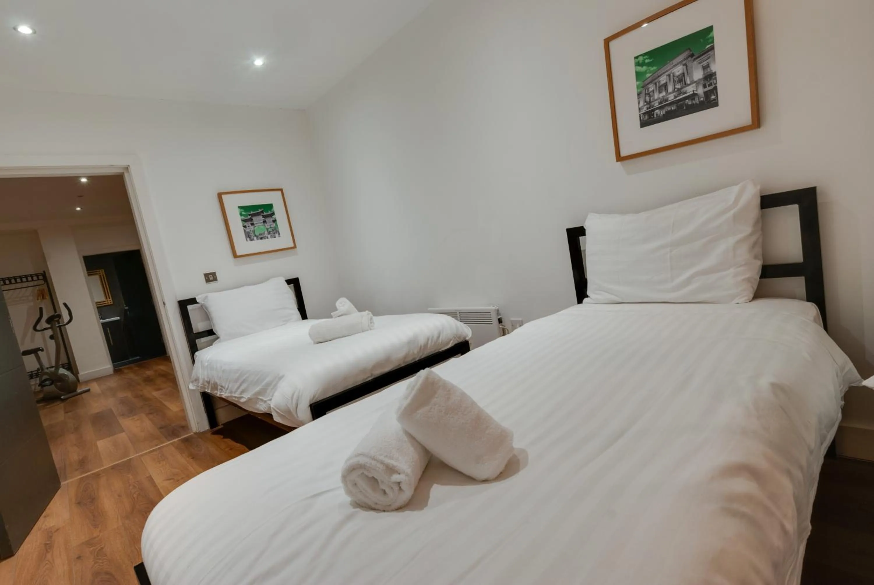 Bed in Lord Street Apartments By Happy Days