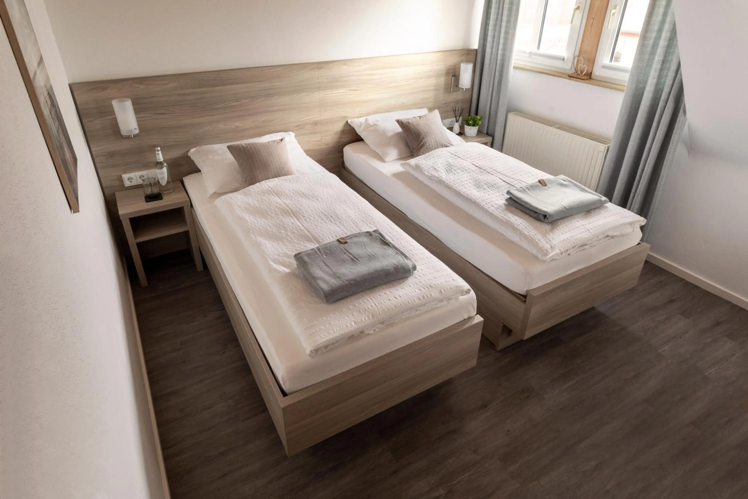 Bedroom, Bed in Hotel am Ludwigskanal