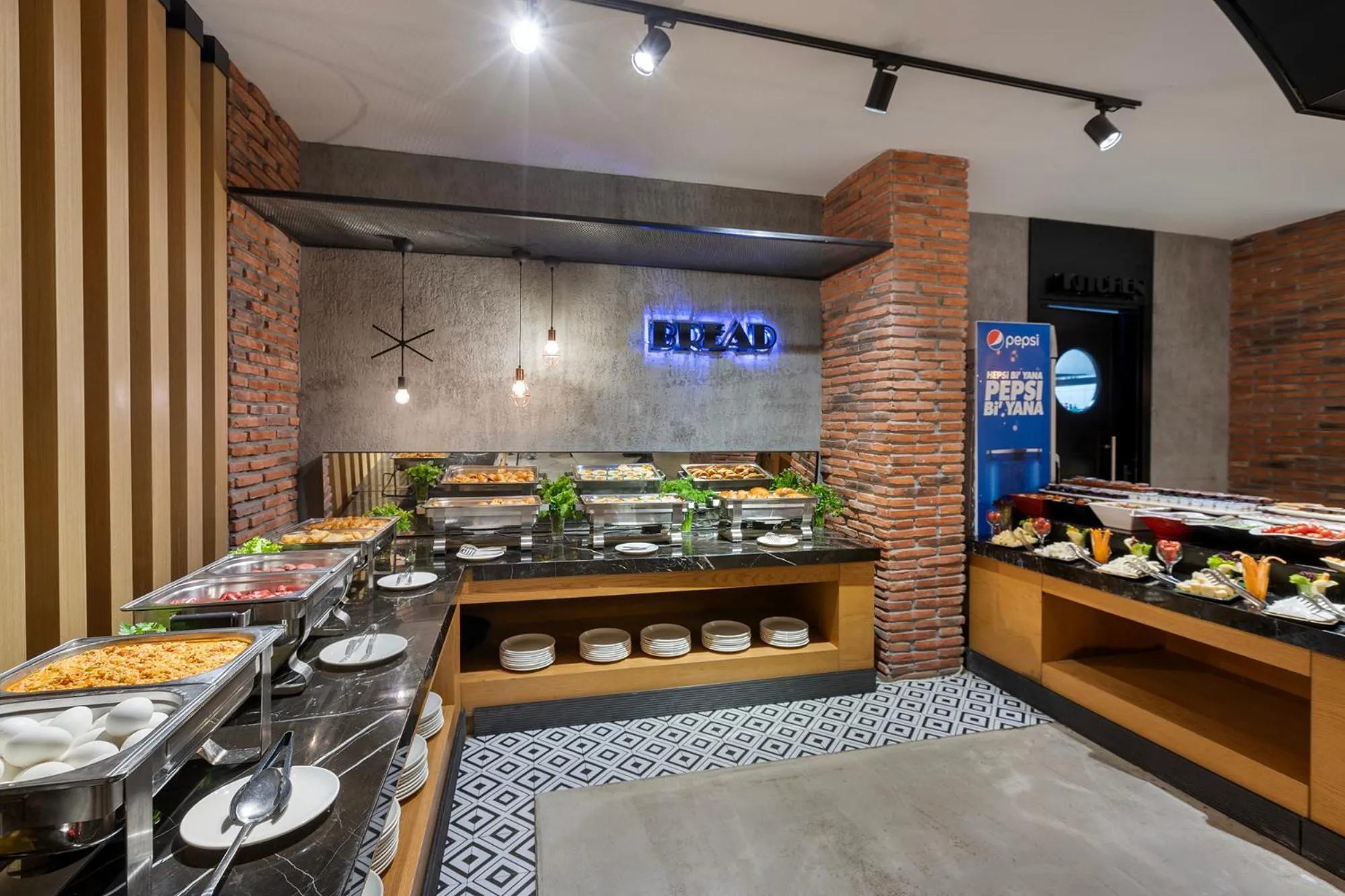 Buffet breakfast in Afflon Hotels Loft City