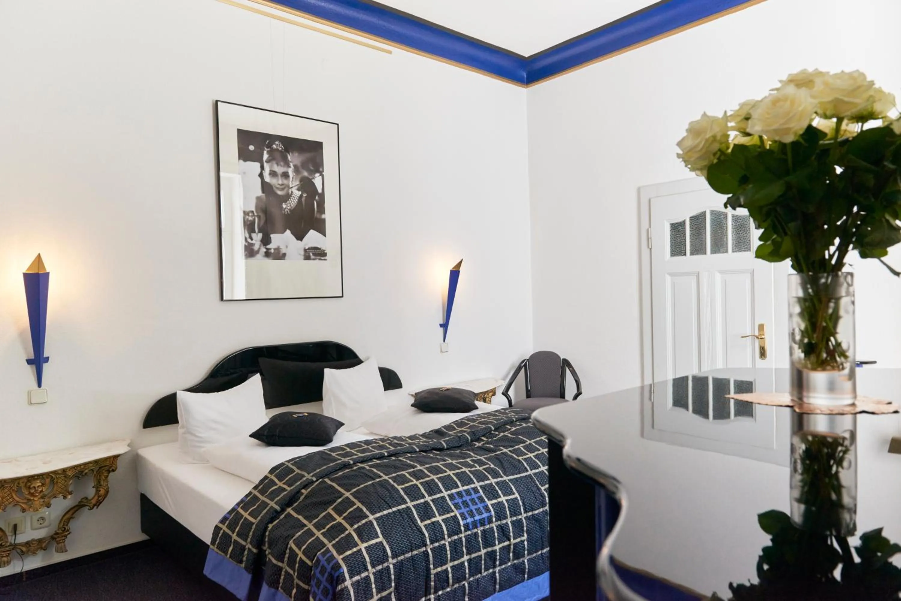 Bedroom, Bed in Design-Hotel Zur Abtei