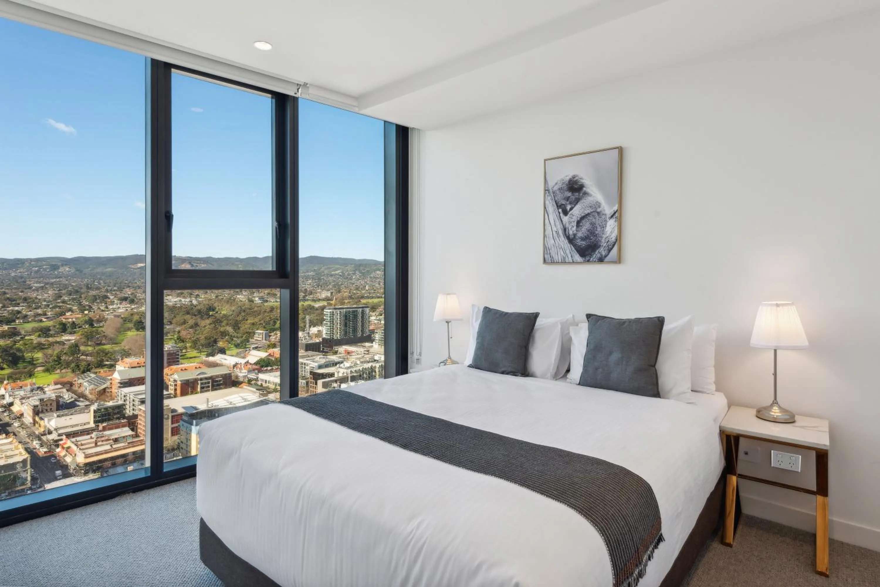 Bed in Realm Apartments by CLLIX