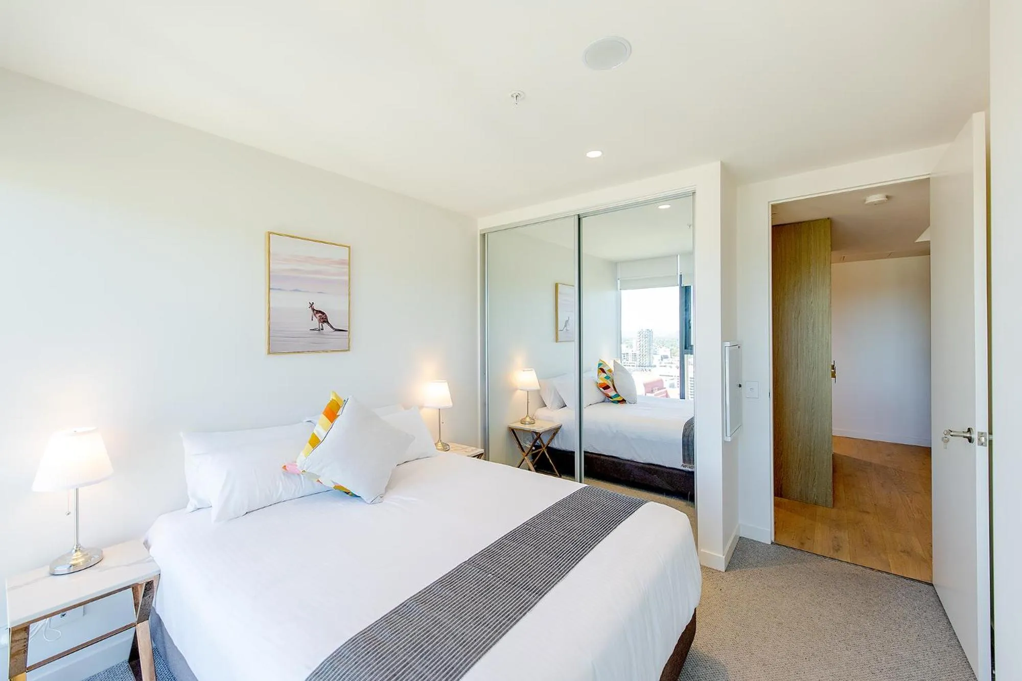 Bed in Realm Apartments by CLLIX