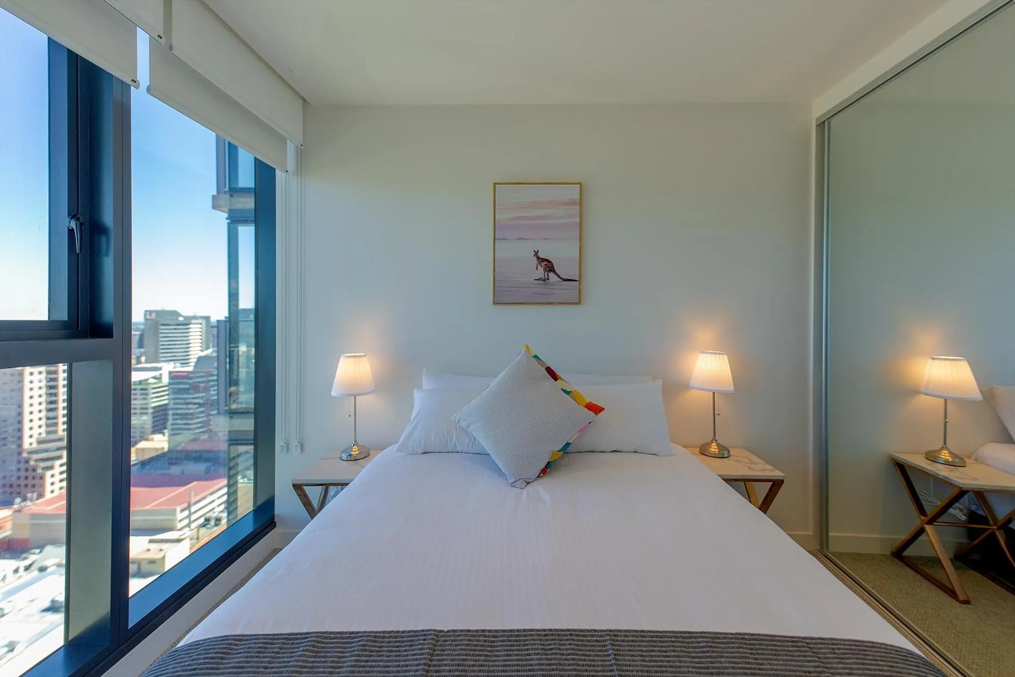 Bed in Realm Apartments by CLLIX