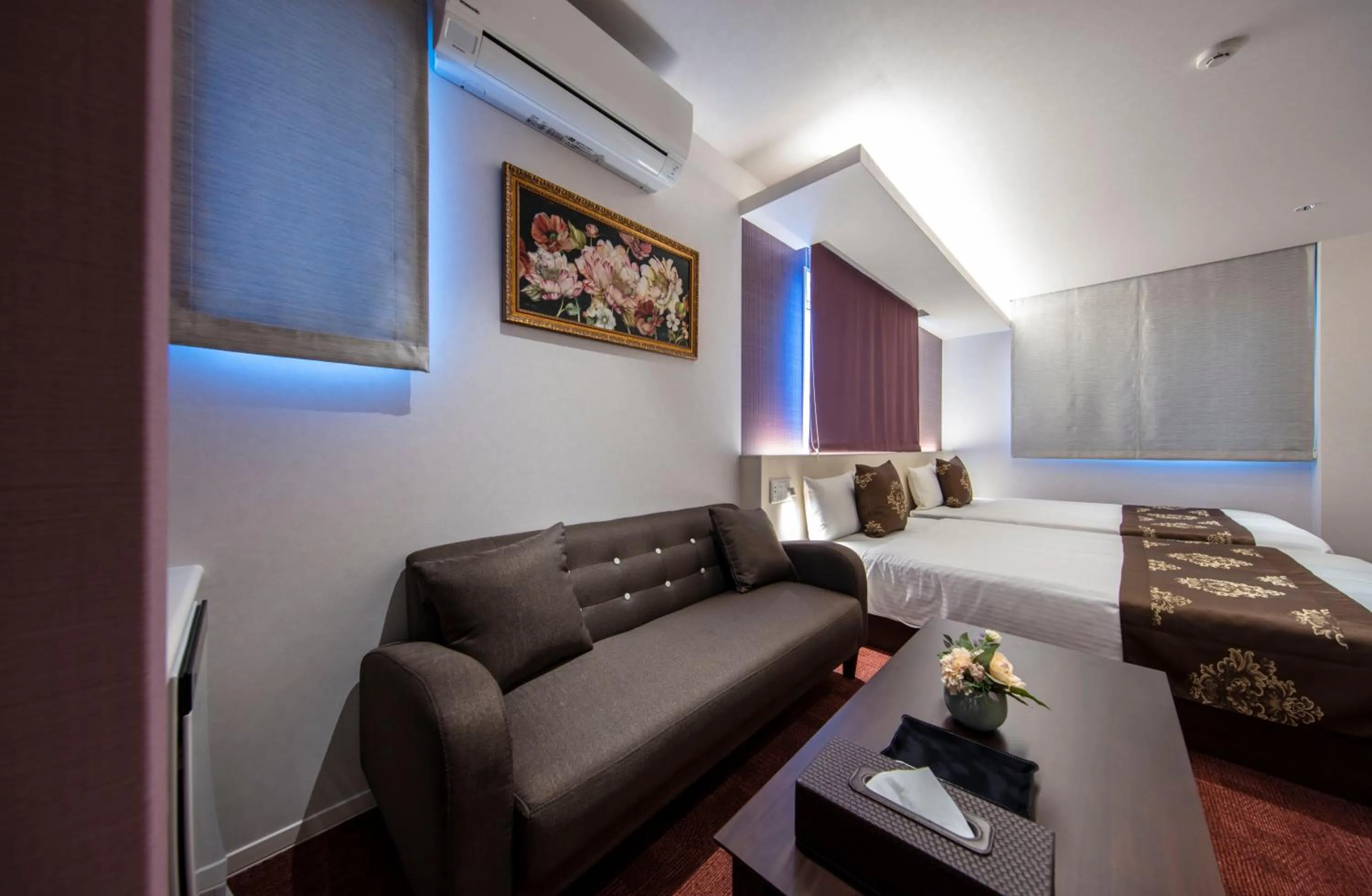 Photo of the whole room, Bed in GRAND BASE Okayama Ekimae