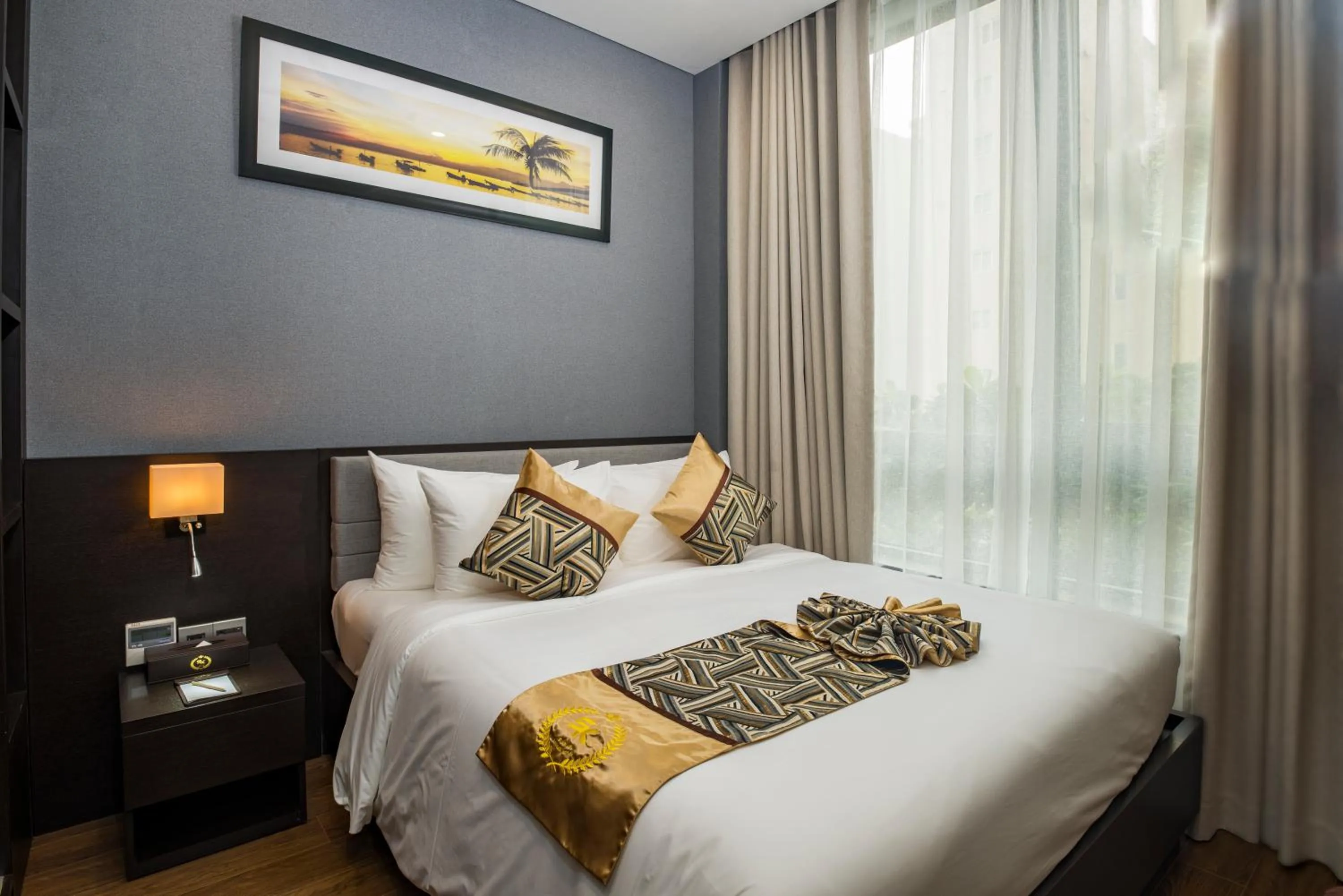 Bed in SK LEGEND VUNG TAU HOTEL