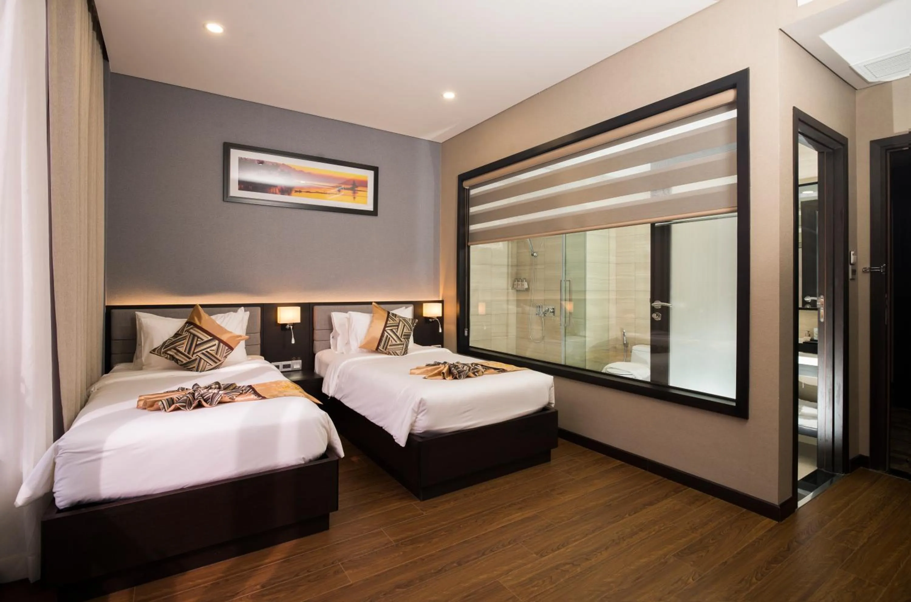 Bed in SK LEGEND VUNG TAU HOTEL