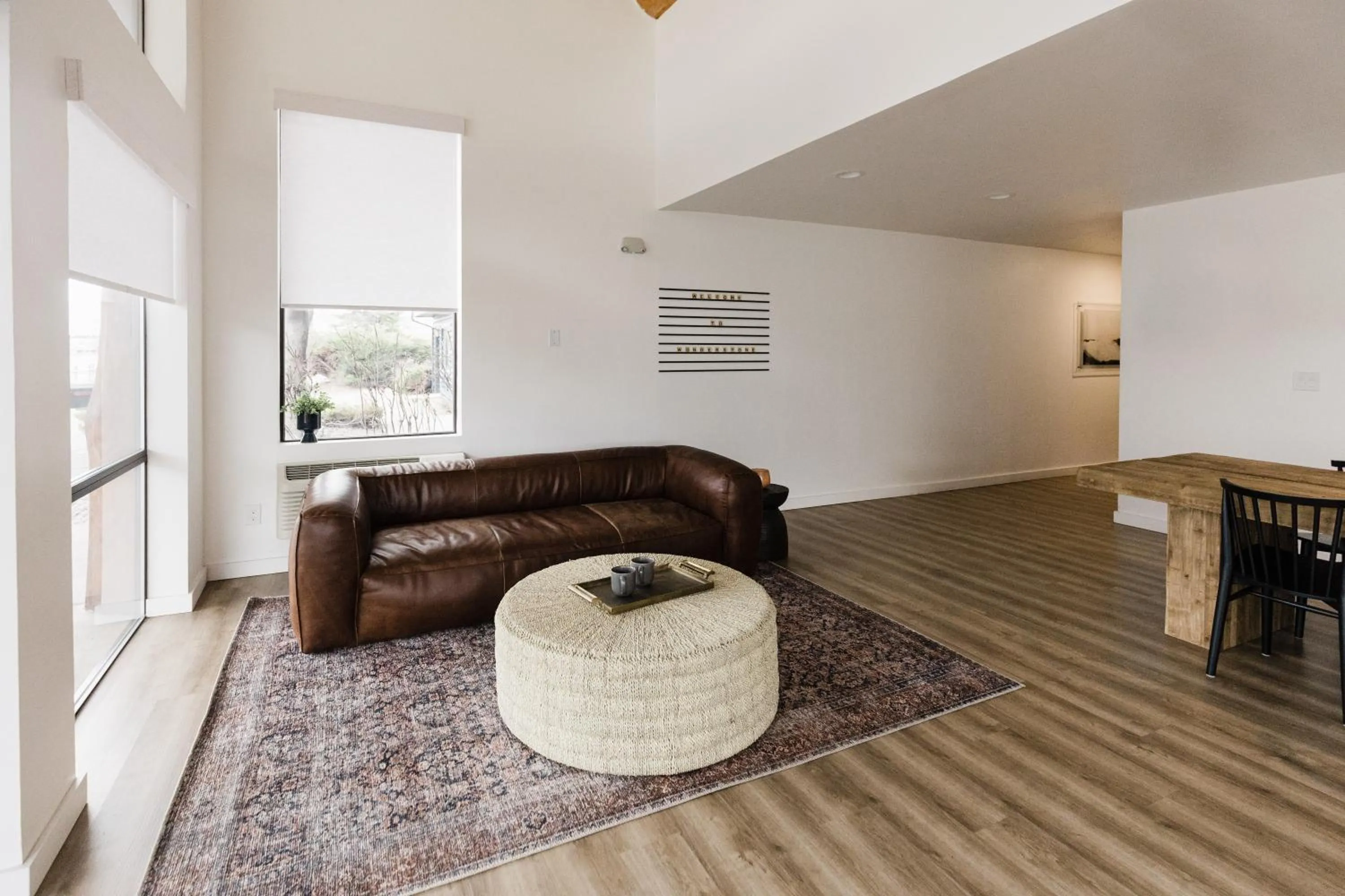 Seating area in Wonderstone at Glacier