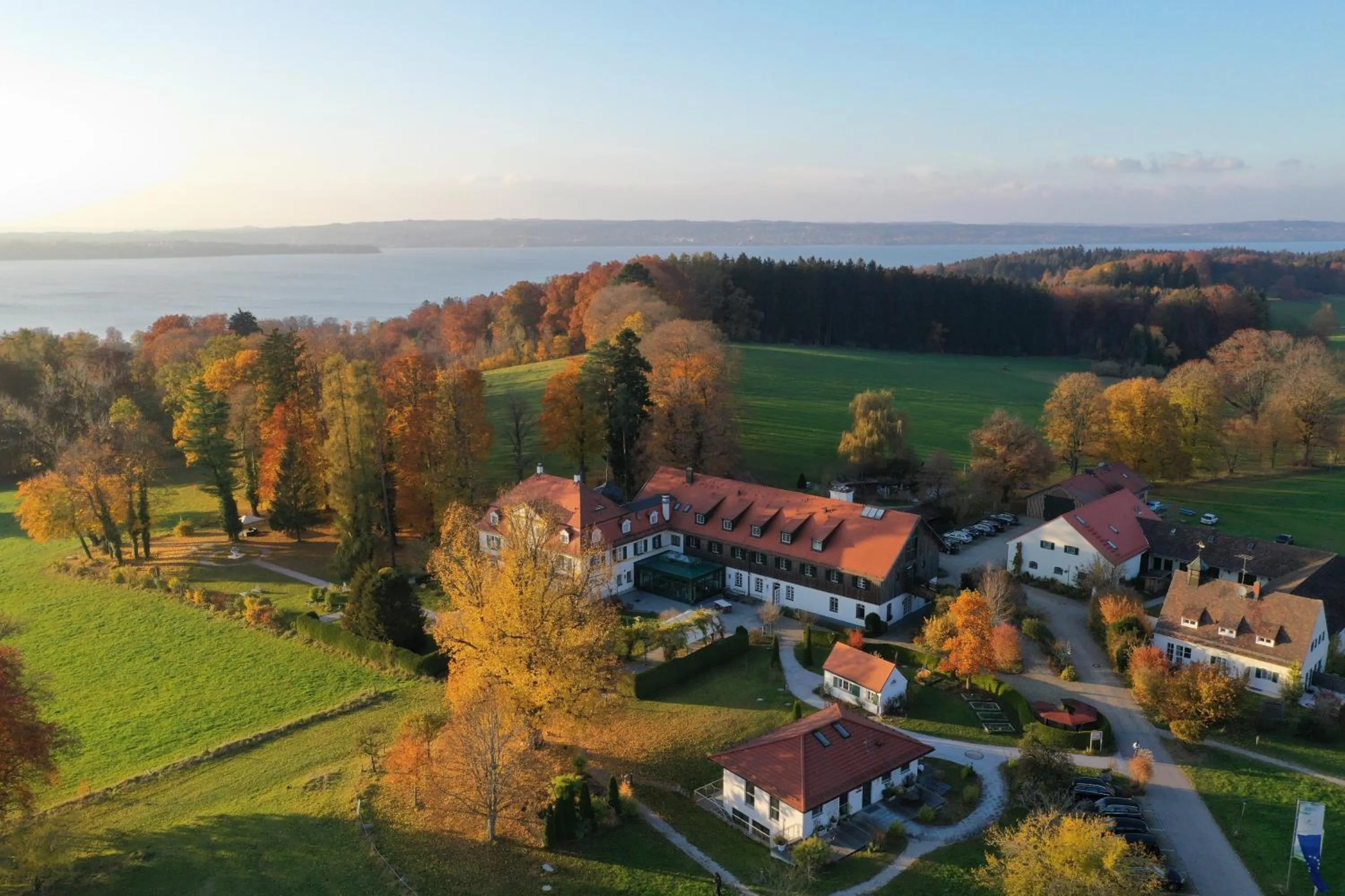 Bird's eye view in Biohotel Schlossgut Oberambach