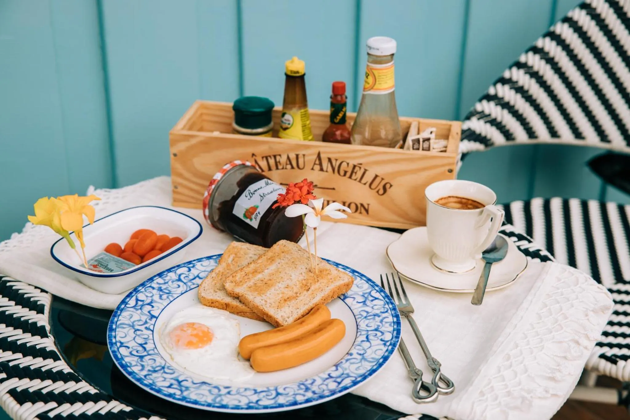 American breakfast in Banya BnB ที่พักบ้านย่าบีแอนด์บี เมืองประจวบฯ