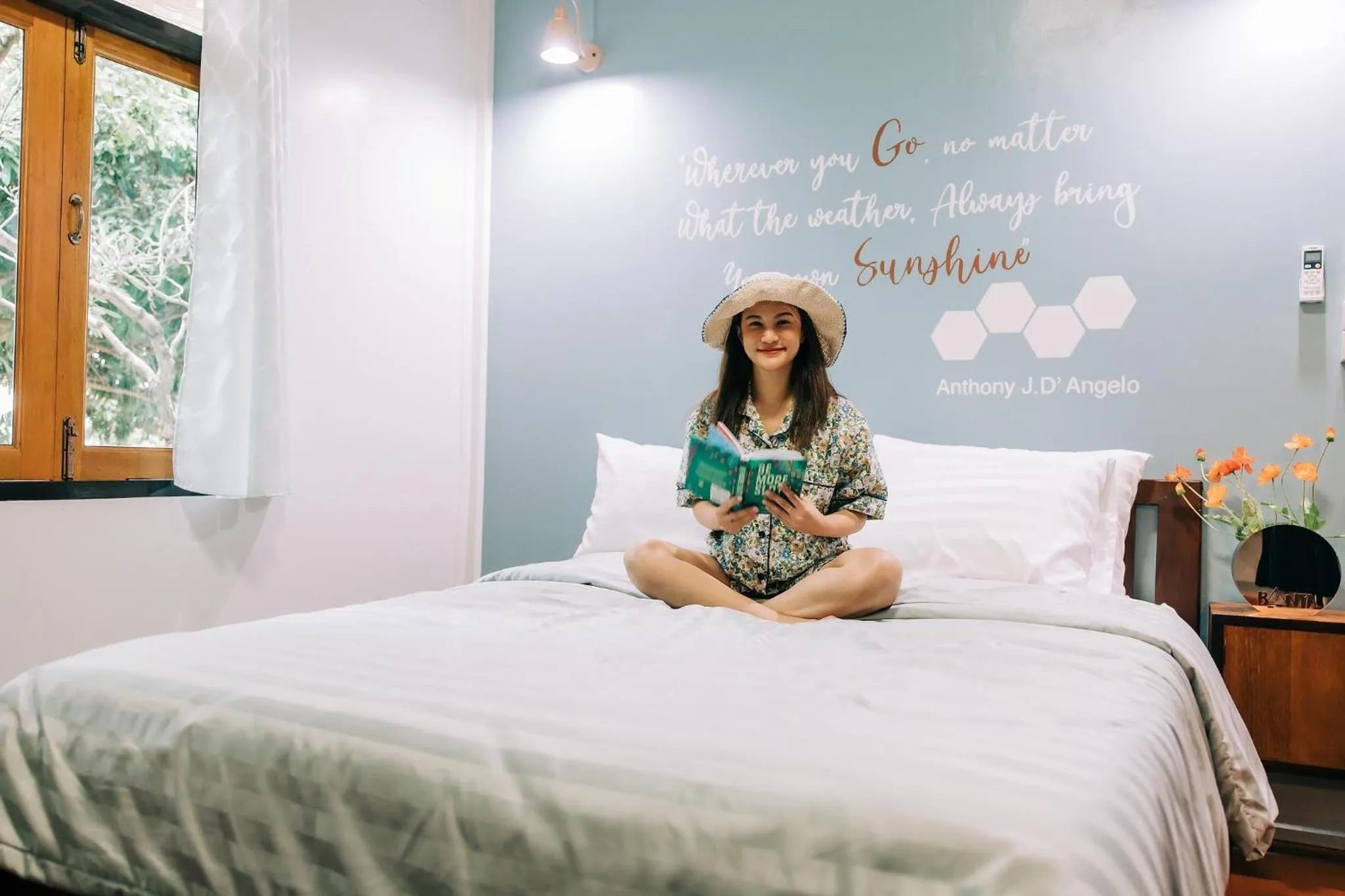 Bed in Banya BnB ที่พักบ้านย่าบีแอนด์บี เมืองประจวบฯ