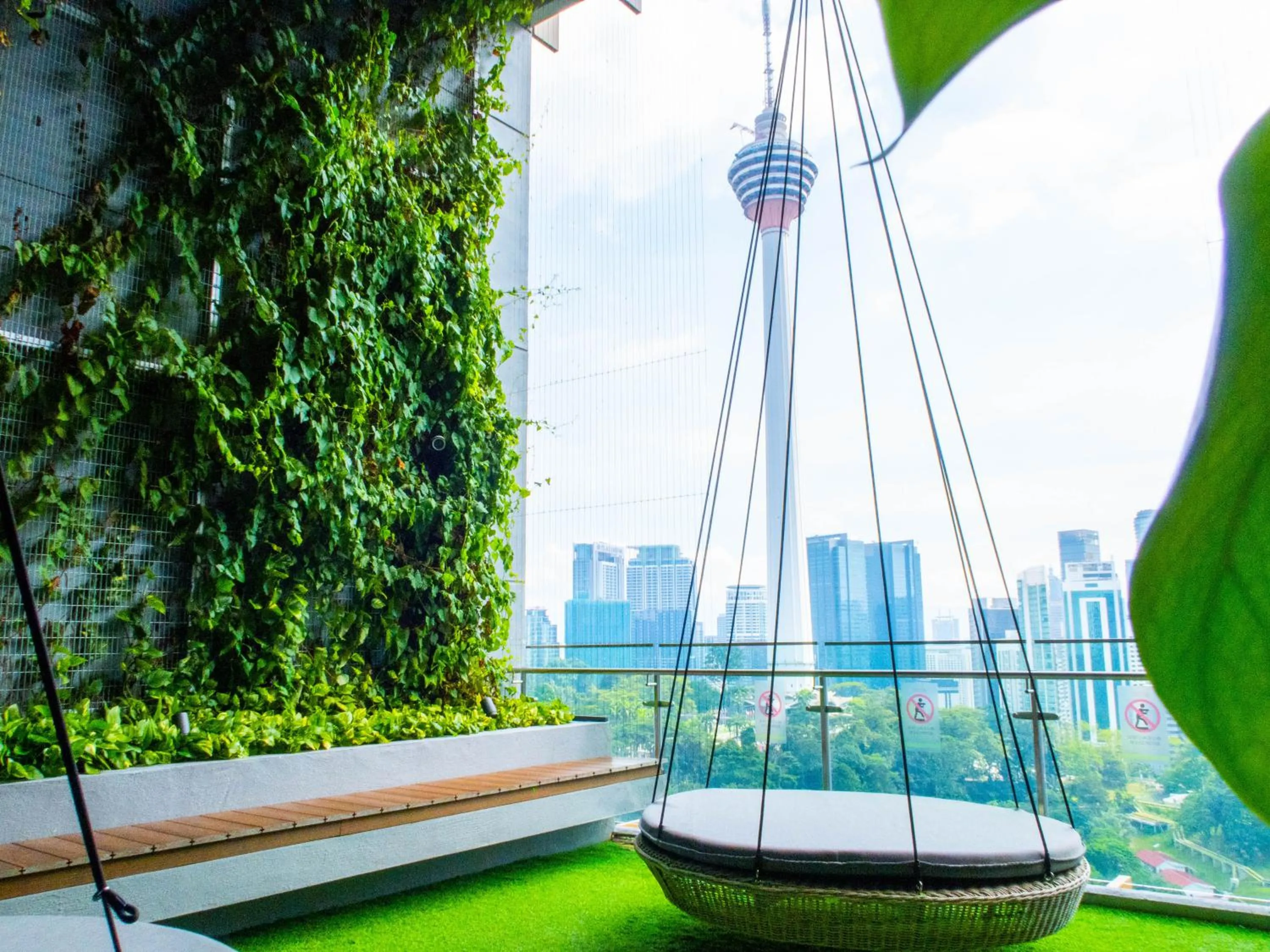 Natural landscape in Ceylonz Suites KLCC Rooftop Infinity Pool KL Tower View