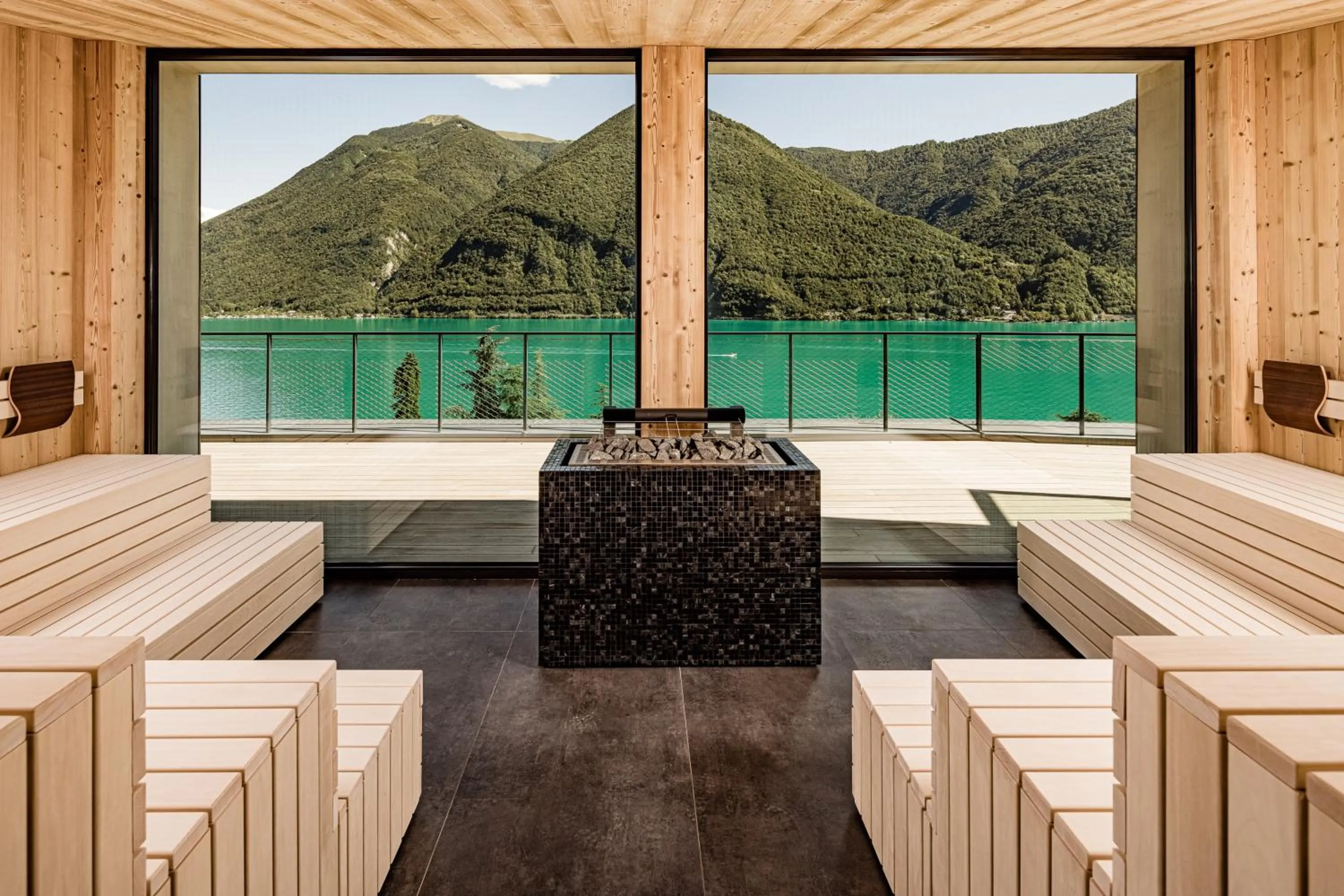 Sauna in ARIA Retreat & SPA - The Leading Hotels of the World, located within Parco San Marco Resort