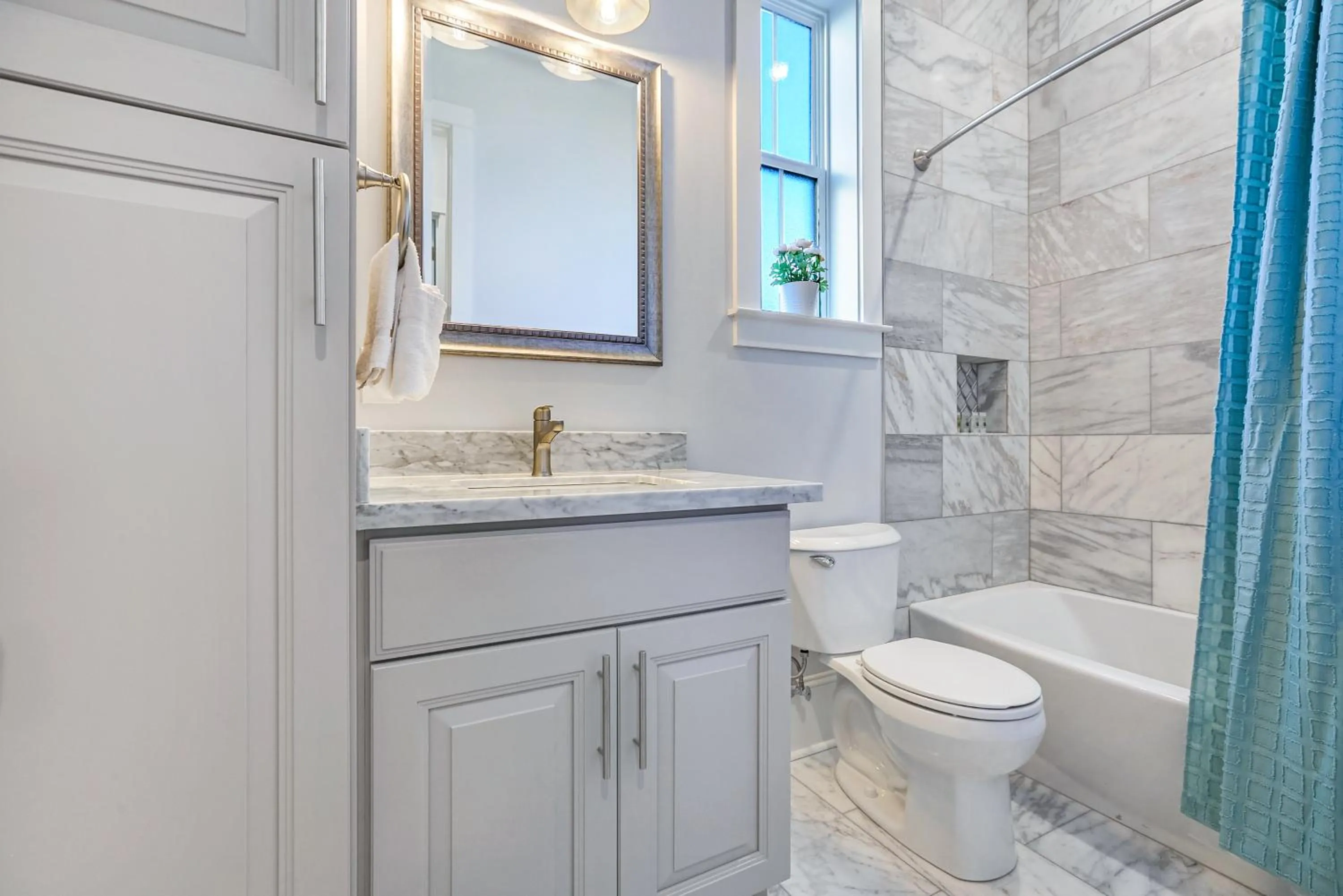 Bathroom in Hosteeva Chic Urban Retreat w Pool Steps to St Charles Ave and Near Bourbon St