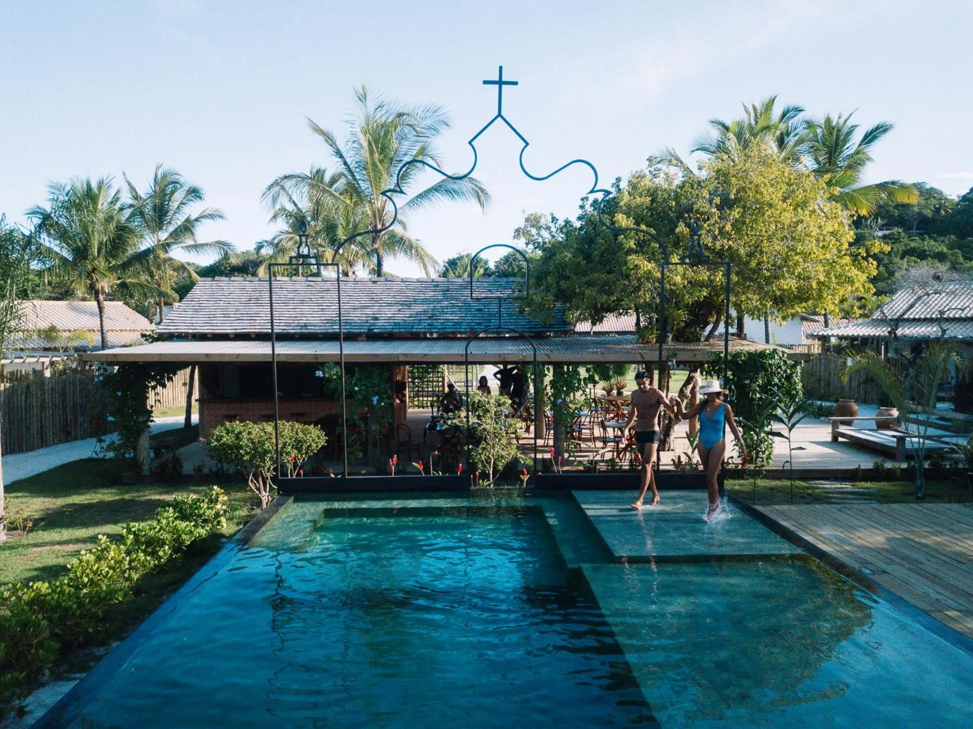 Swimming pool in Villa dos Nativos Boutique Hotel