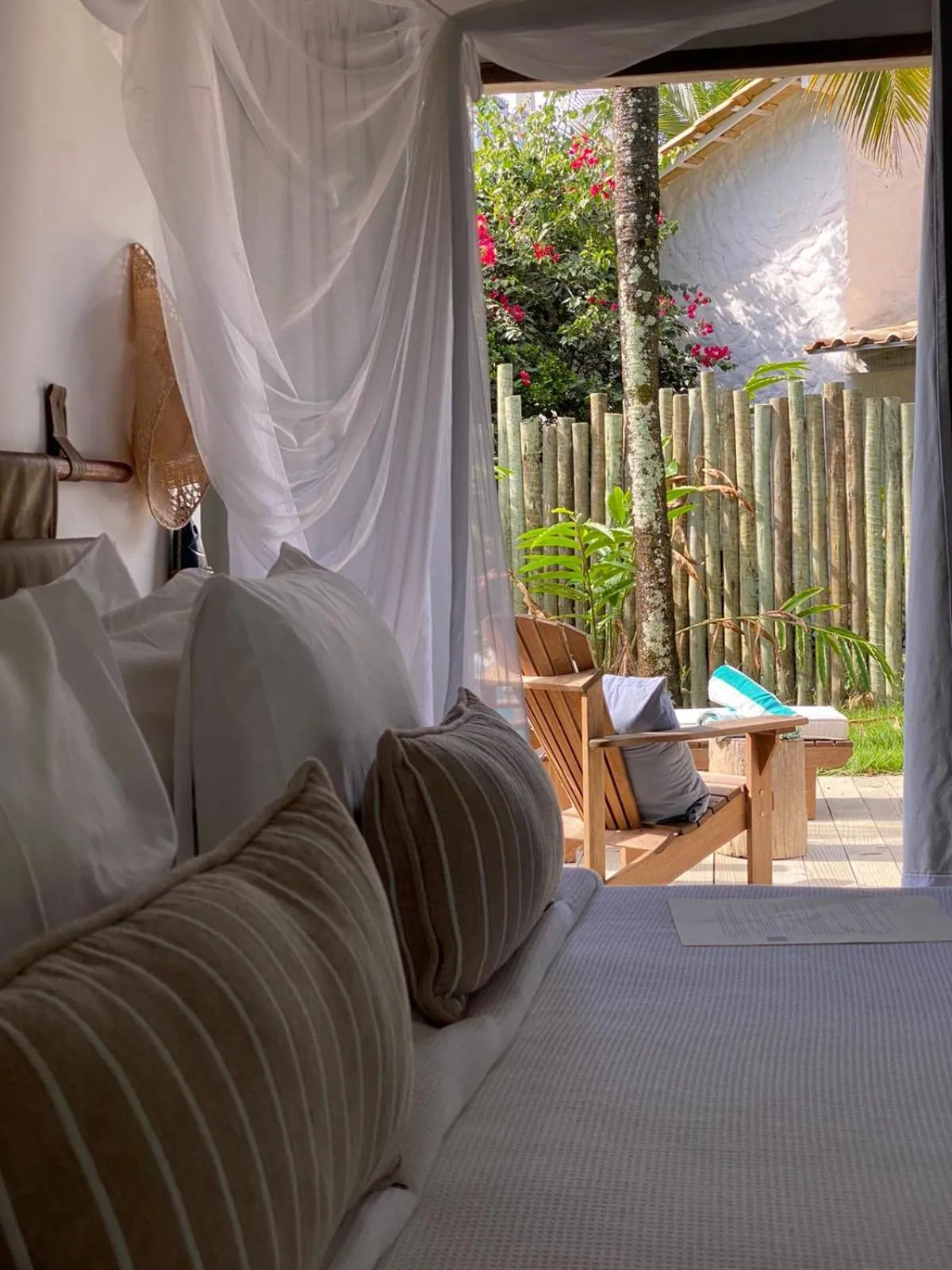 Patio, Bed in Villa dos Nativos Boutique Hotel