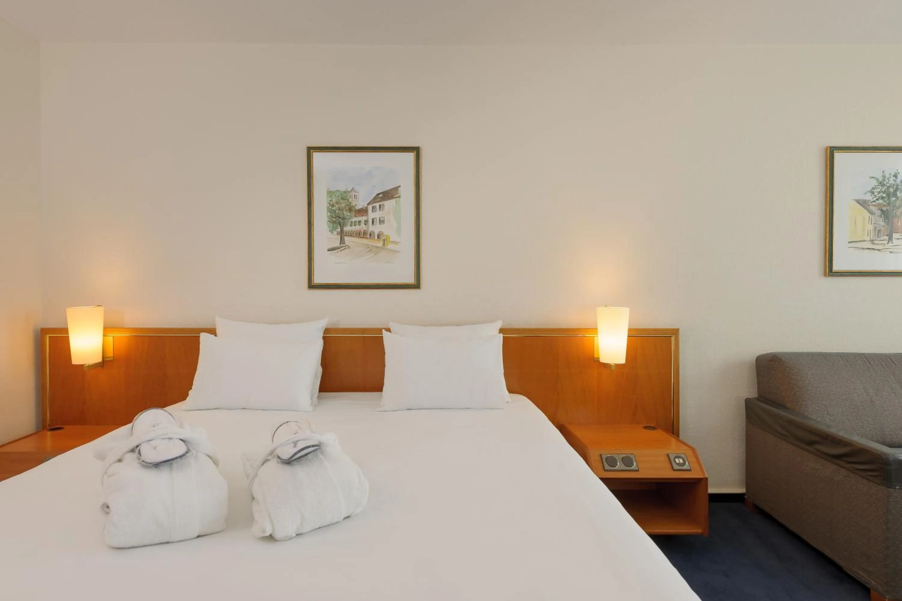 Bed in Novotel Freiburg am Konzerthaus