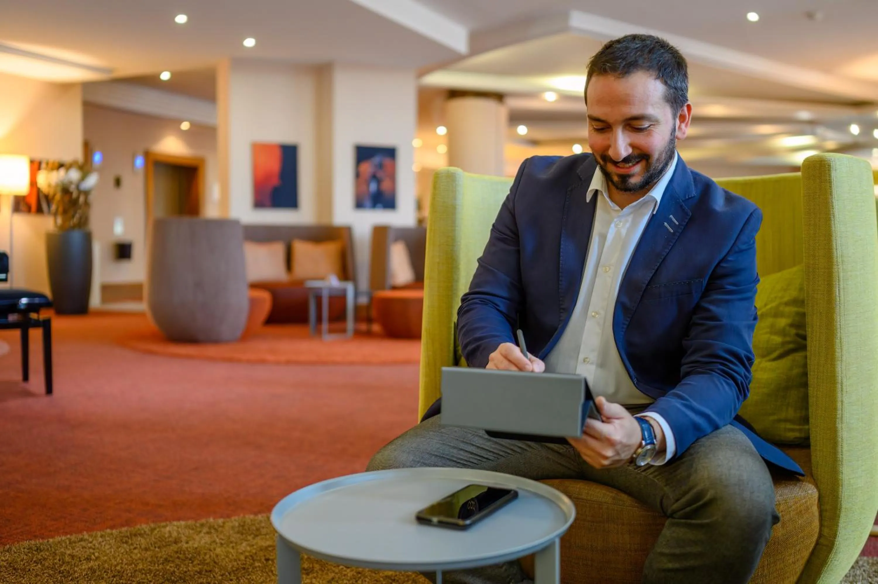 Lobby or reception in Novotel Freiburg am Konzerthaus