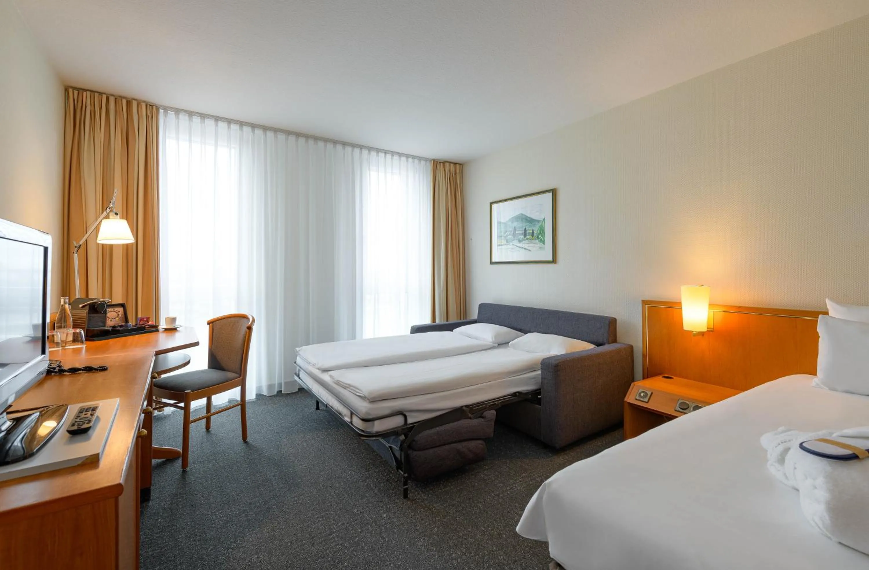 Bed in Novotel Freiburg am Konzerthaus